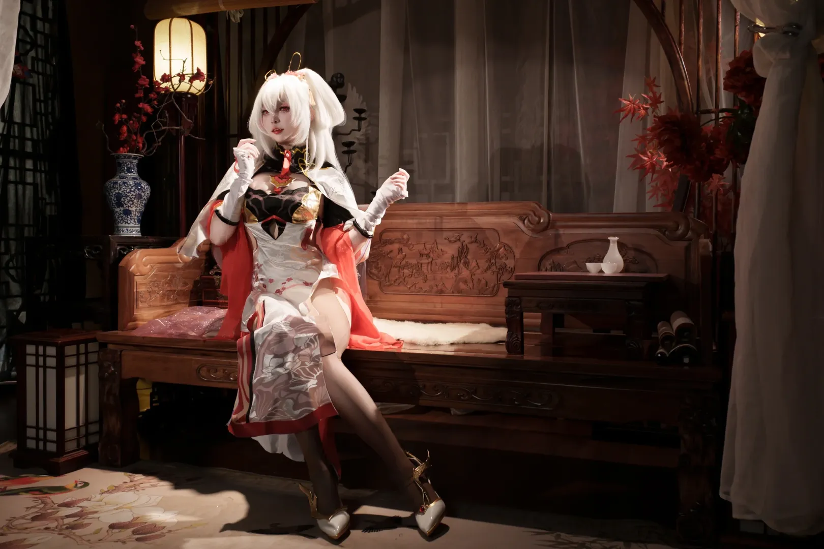 崩坏3, 棚拍, 古风cos, 丝袜穿搭, 德丽莎cos - 第4张