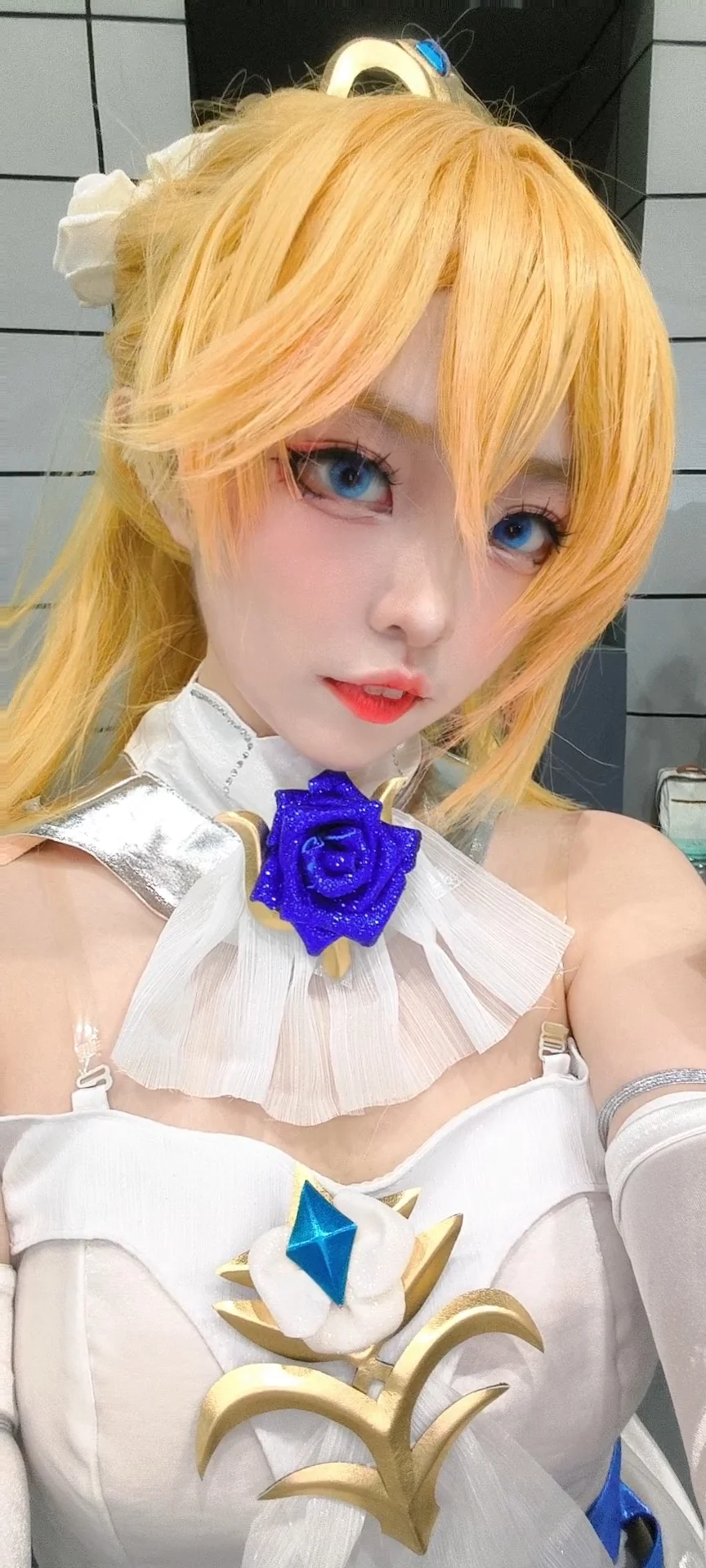 崩壞3, 花嫁cos, 二次元cos, 幽蘭黛爾cos, 白絲cos