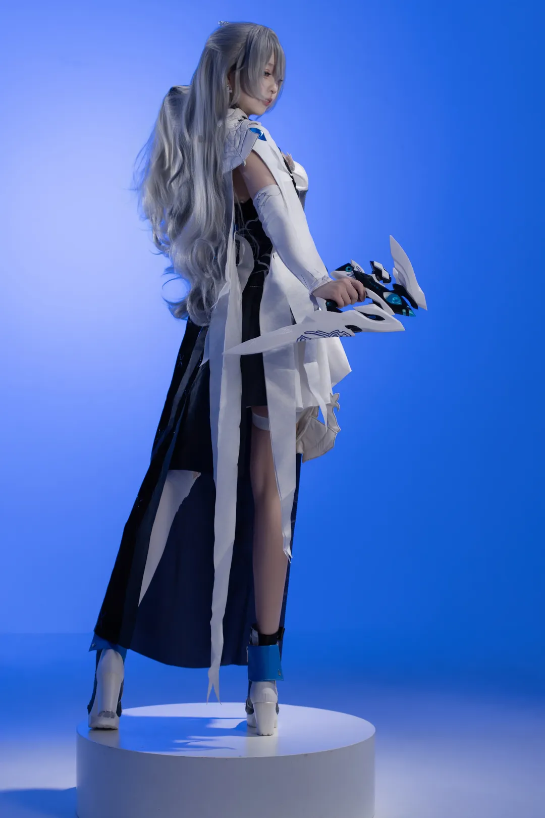 崩壊 3rd, コスプレ, ブローニャ コスプレ, 白タイツコスプレ, 新生銀翼コスプレ - 3枚目