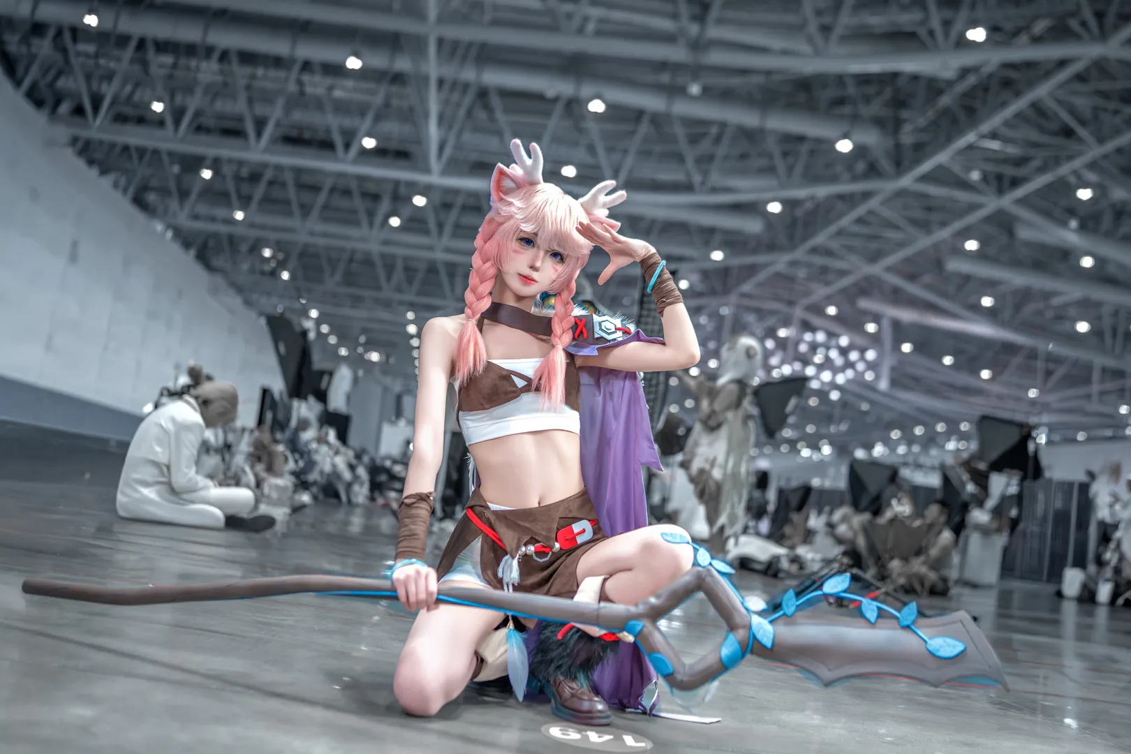 Cosplay, 漫展摄影, 展会返图, 瑶瑶公主cos, 鹿角兽耳 - 第3张