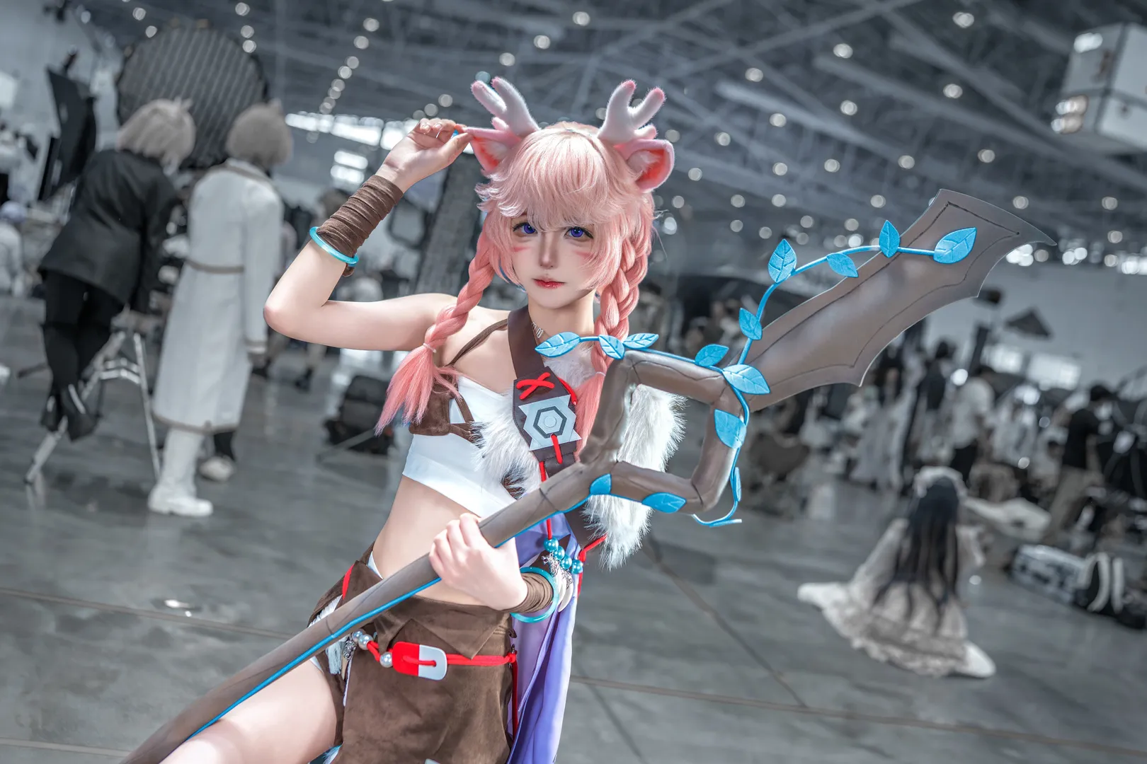Cosplay, 漫展摄影, 展会返图, 瑶瑶公主cos, 鹿角兽耳 - 第4张