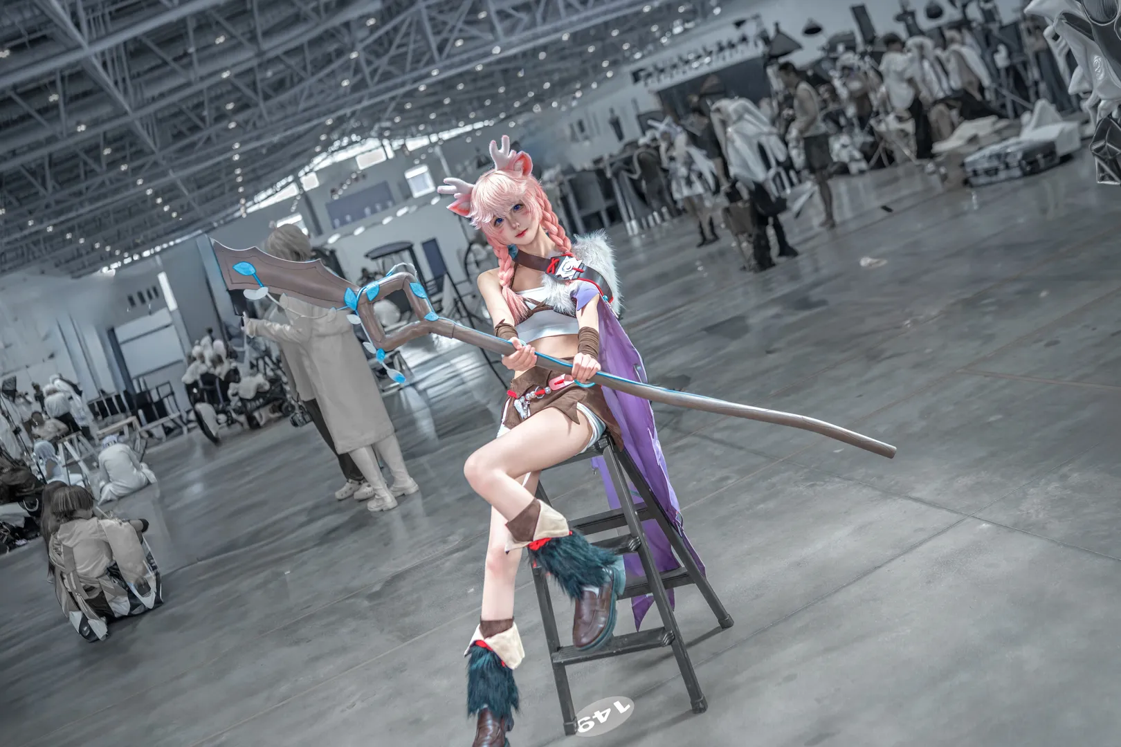 Cosplay, 漫展摄影, 展会返图, 瑶瑶公主cos, 鹿角兽耳