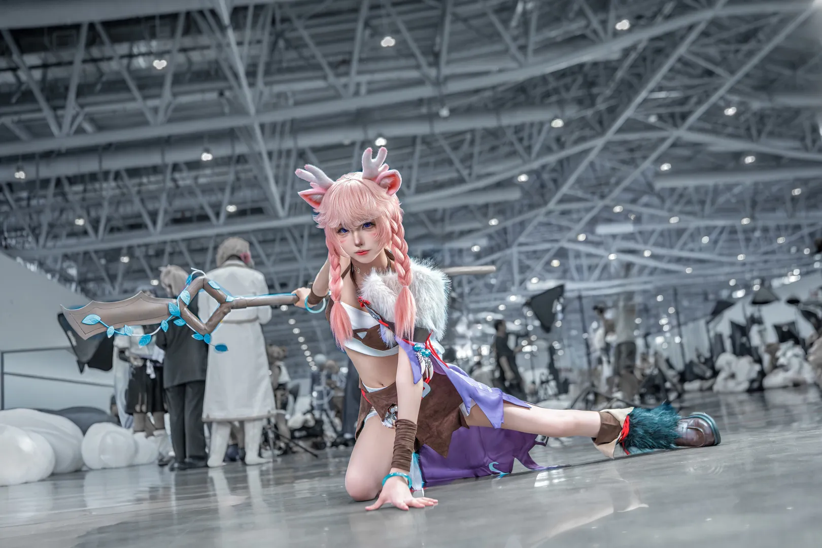 Cosplay, 漫展摄影, 展会返图, 瑶瑶公主cos, 鹿角兽耳 - 第6张