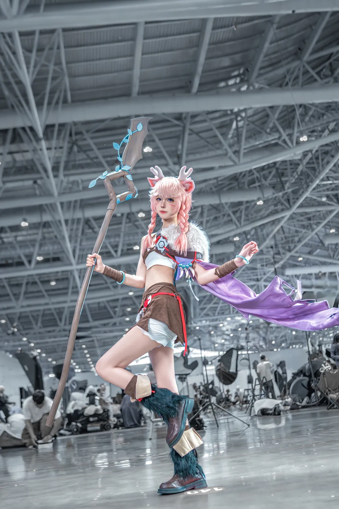 Cosplay, 漫展摄影, 展会返图, 瑶瑶公主cos, 鹿角兽耳 - 第8张