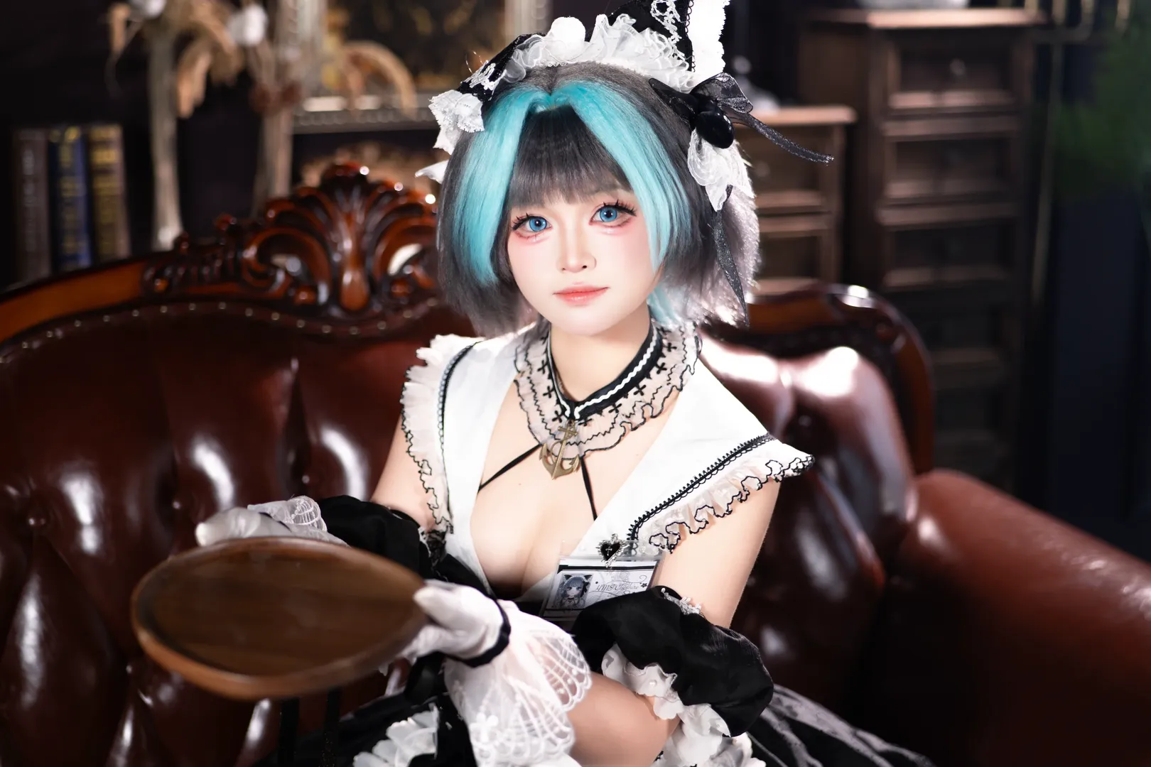 柴郡cos, 碧蓝航线, 女仆装, 可畏cos, cosplay摄影 - 第6张