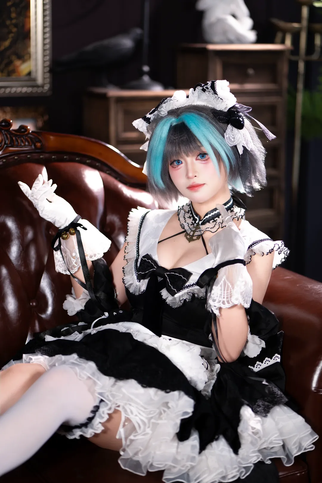 柴郡cos, 碧蓝航线, 女仆装, 可畏cos, cosplay摄影 - 第8张