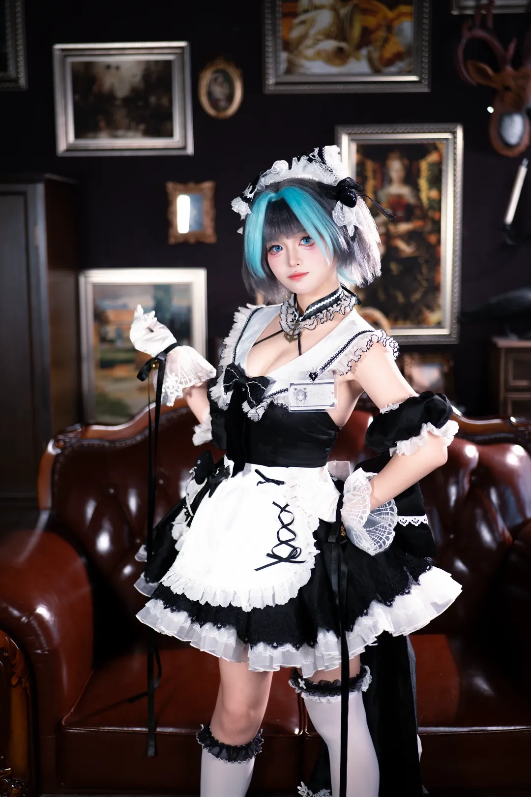 柴郡cos, 碧蓝航线, 女仆装, 可畏cos, cosplay摄影 - 第9张