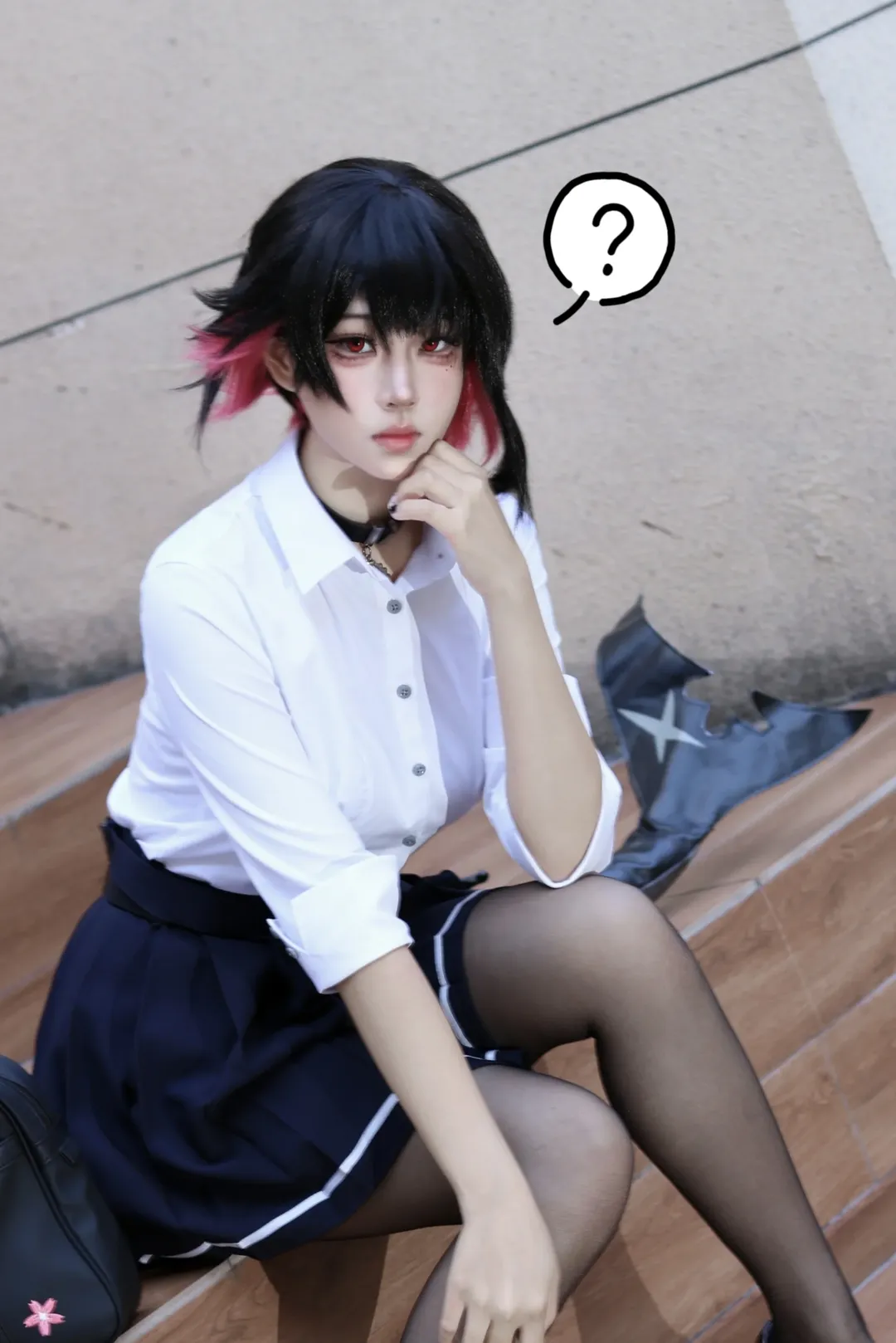 绝区零, 艾莲乔cos, 户外随拍, cosplay穿搭, 黑丝穿搭 - 第1张