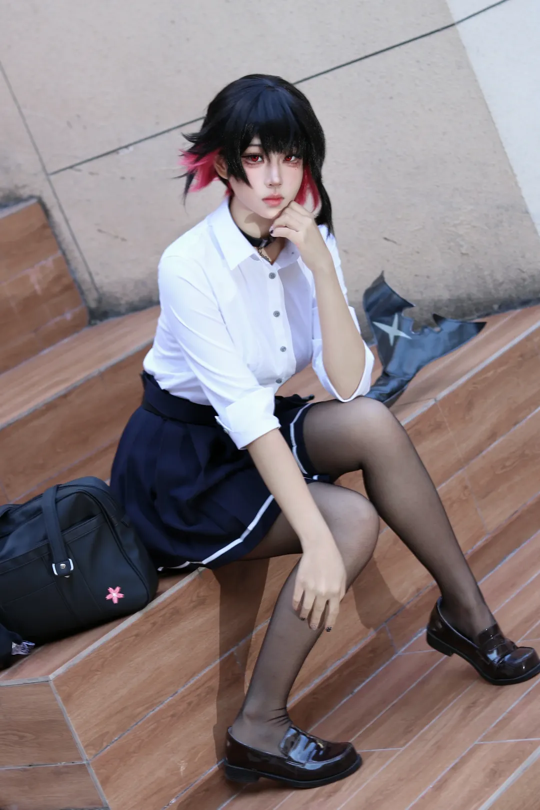 絕區零, 艾蓮喬cos, 戶外隨拍, cosplay穿搭, 黑絲穿搭