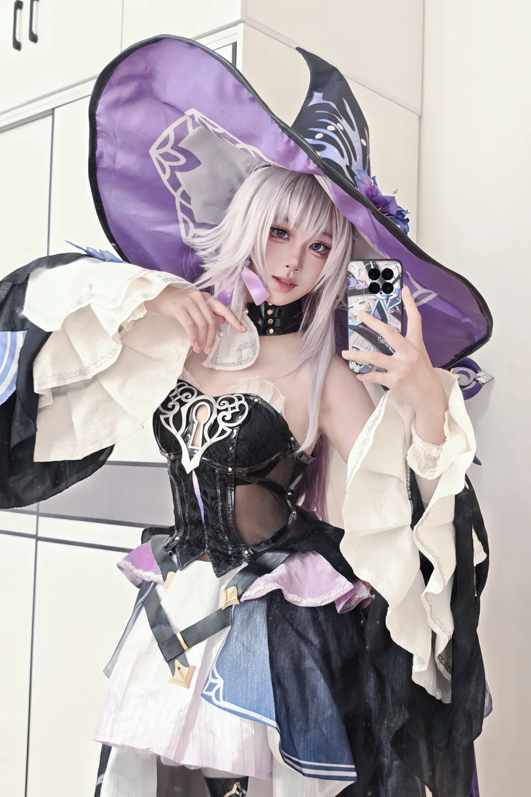 崩壞星穹鐵道, 大黑塔cos, cosplay穿搭, 銀髮假髮, 二次元自拍