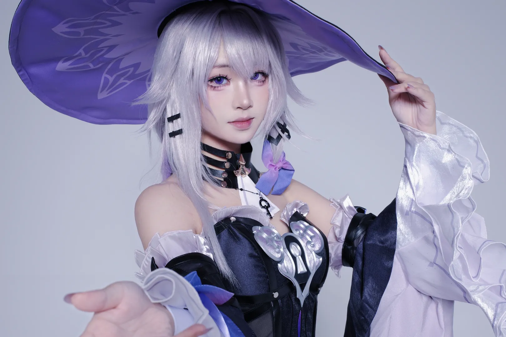 崩坏星穹铁道, 大黑塔cos, cosplay分享, 二次元coser, 魔女帽假发 - 第1张