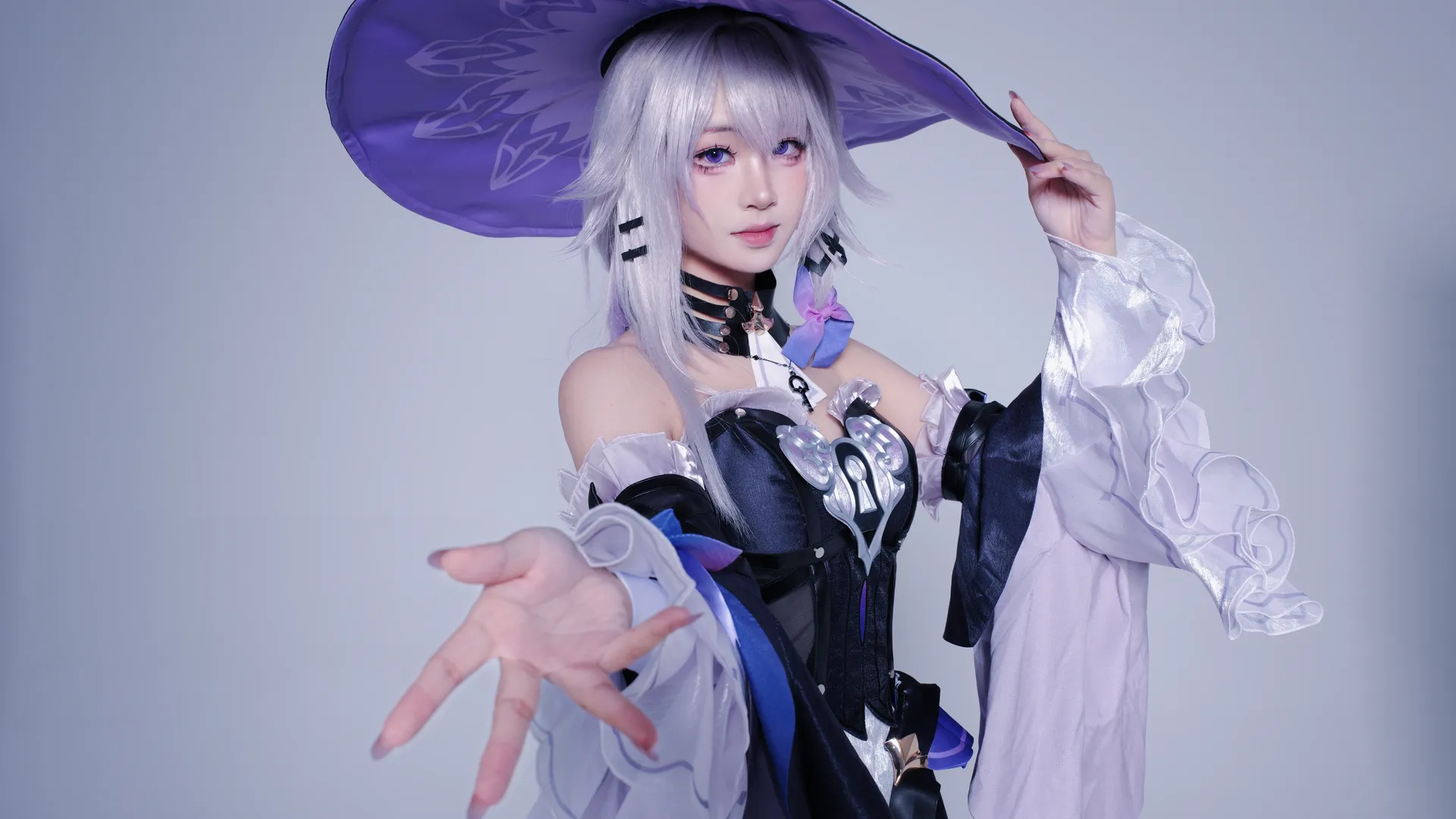 崩壞星穹鐵道, 大黑塔cos, cosplay分享, 二次元coser, 魔女帽假髮