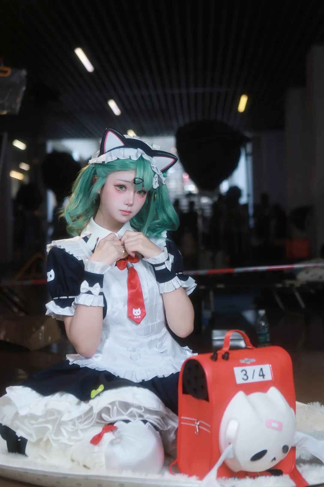 ゼンレスゾーンゼロ, イベント撮影, 千夏 コスプレ, 萌えアニメ少女, メイド服コスプレ