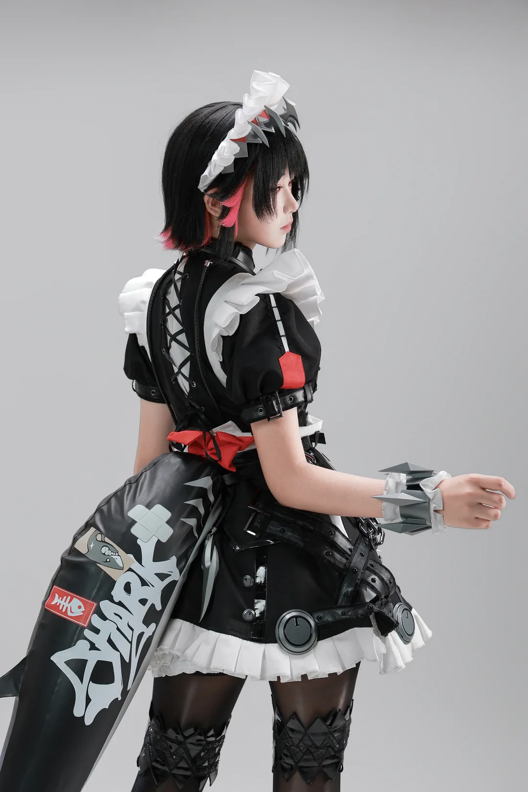 绝区零, 艾莲乔cos, 棚拍分享, 鲨鱼女仆, 机能风cosplay - 第2张