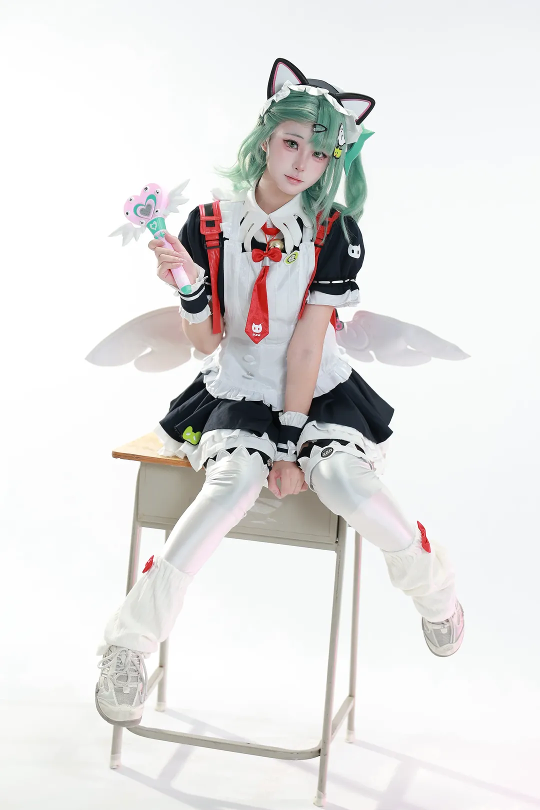 绝区零, 动作参考, 千夏cos, cosplay摄影, 白丝穿搭 - 第3张