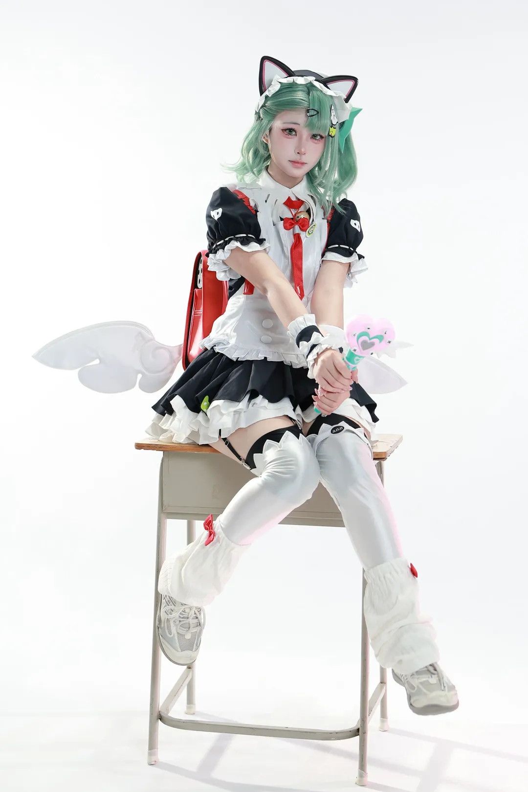 绝区零, 动作参考, 千夏cos, cosplay摄影, 白丝穿搭 - 第5张