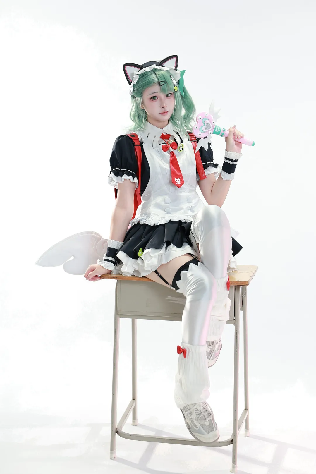 绝区零, 动作参考, 千夏cos, cosplay摄影, 白丝穿搭 - 第6张