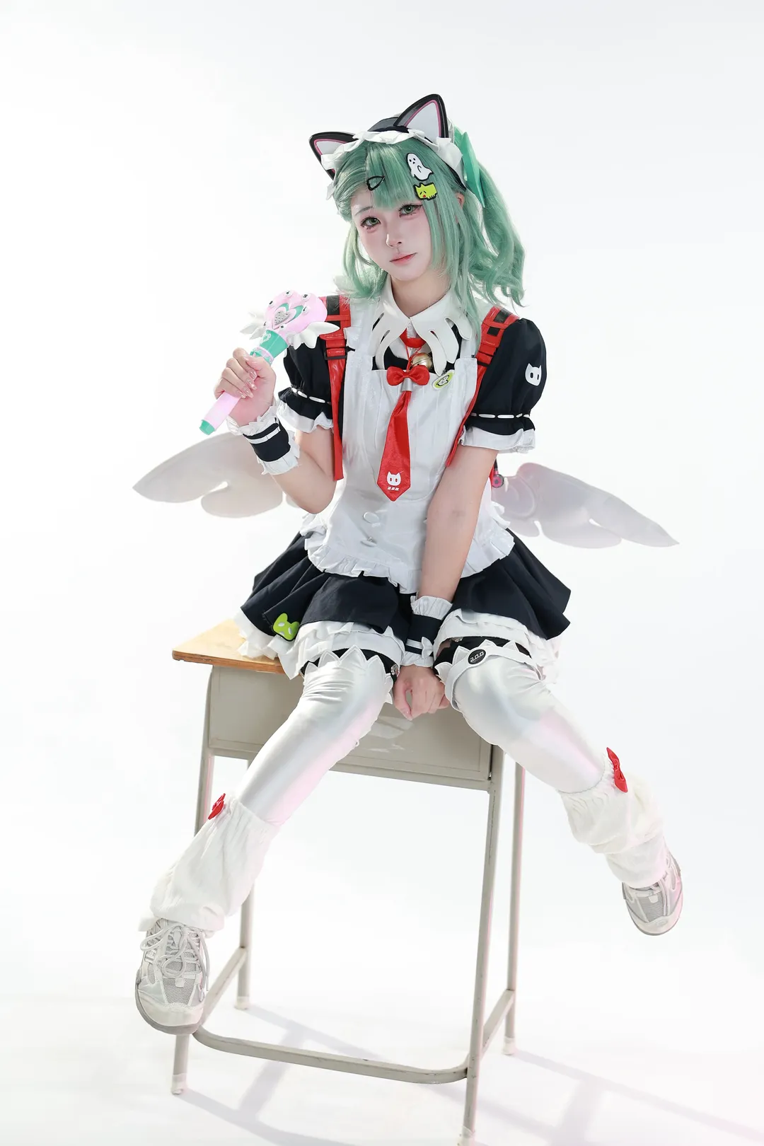 绝区零, 动作参考, 千夏cos, cosplay摄影, 白丝穿搭 - 第7张