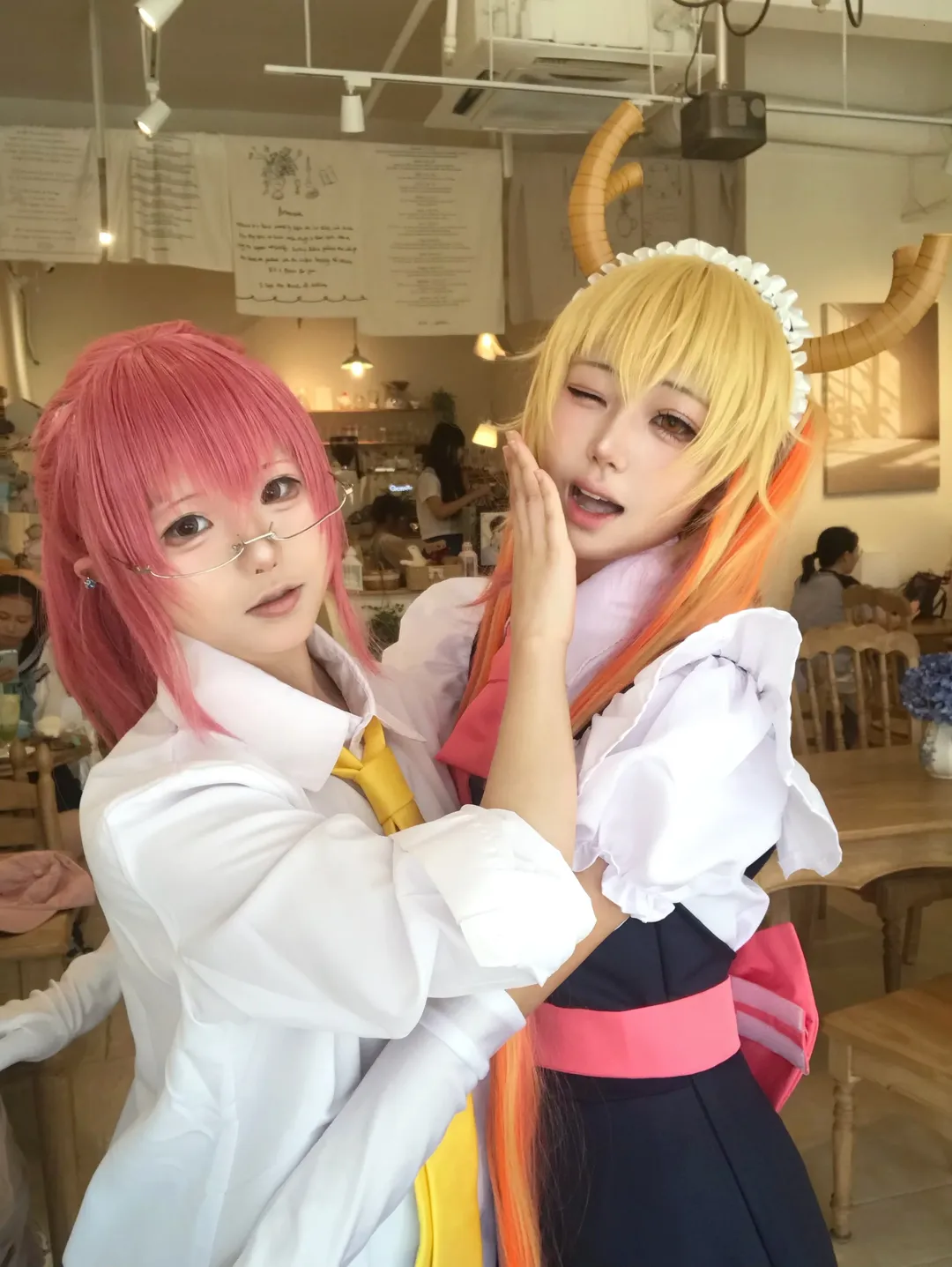 ペアコスプレ, 小林さんちのメイドラゴン, カフェ撮影, 小林さんコスプレ, トールコスプレ - 1枚目