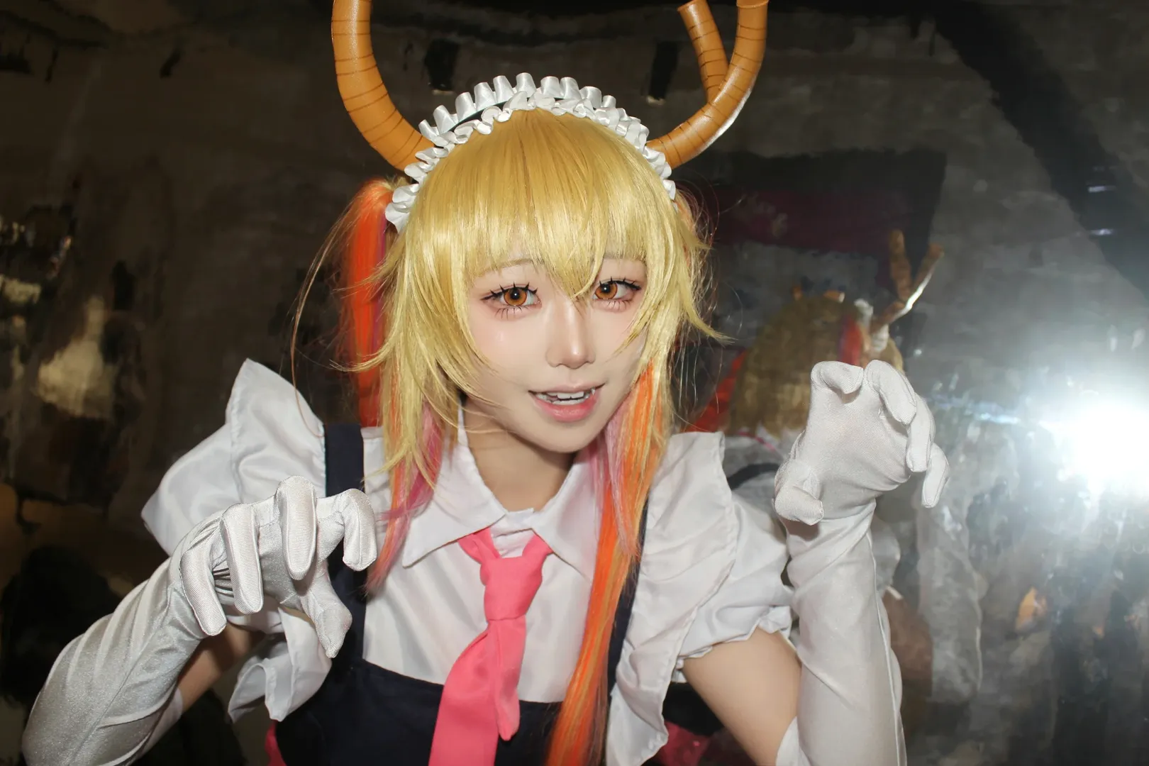 二次元cosplay, 女仆装cos, 小林家的龙女仆, 龙角, 托尔cos