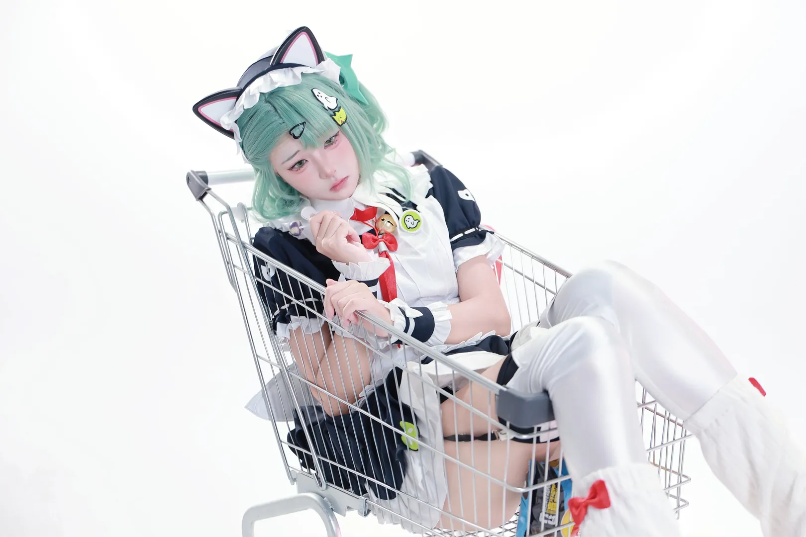 绝区零, 二次元, 女仆装, 白丝, 千夏cos - 第4张