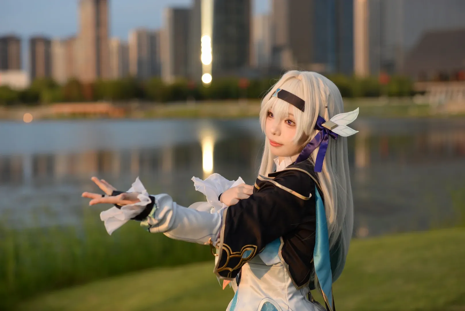 崩坏星穹铁道, 流萤cos, cosplay摄影, 世界线漫展, 丝袜穿搭 - 第1张