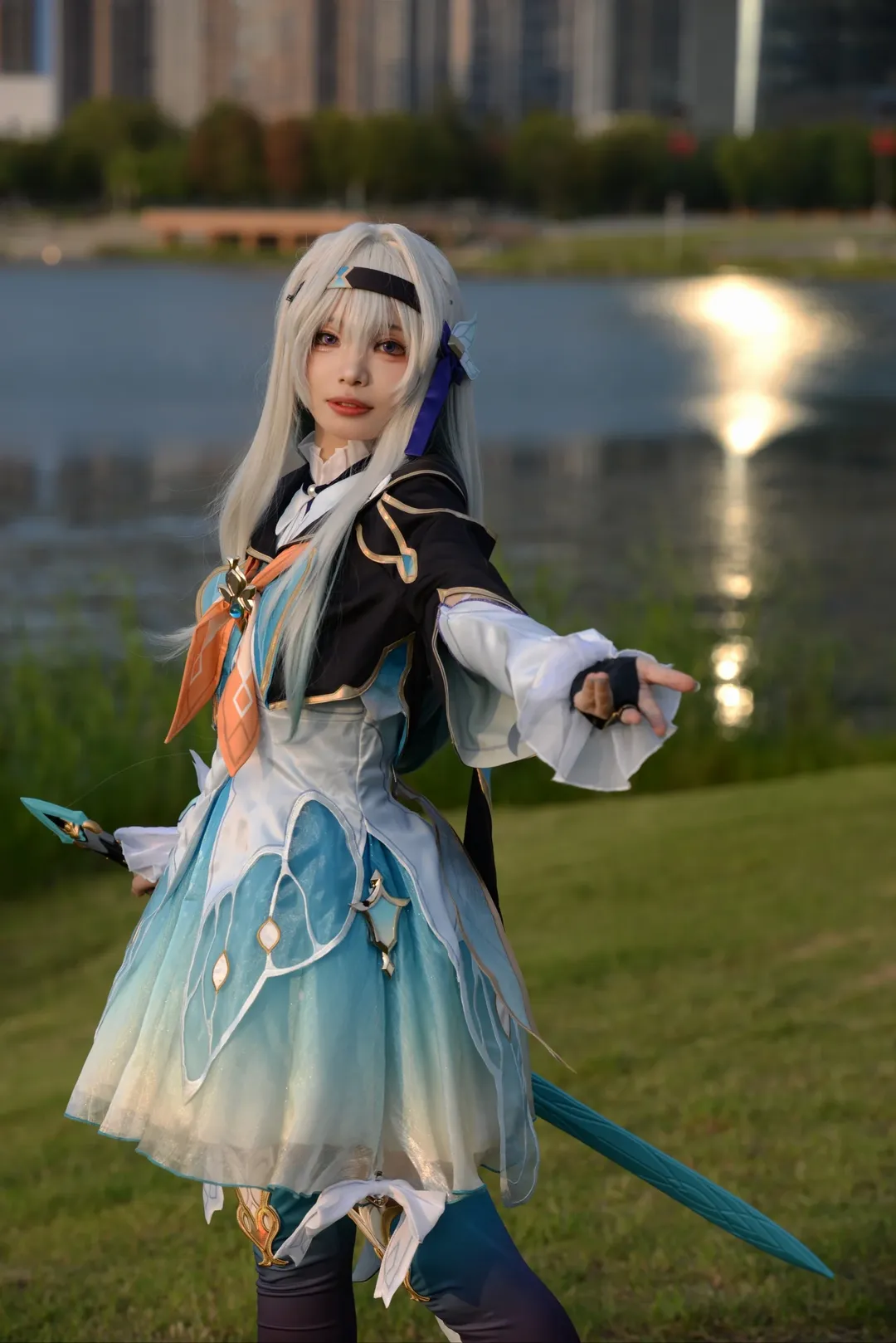 崩坏星穹铁道, 流萤cos, cosplay摄影, 世界线漫展, 丝袜穿搭