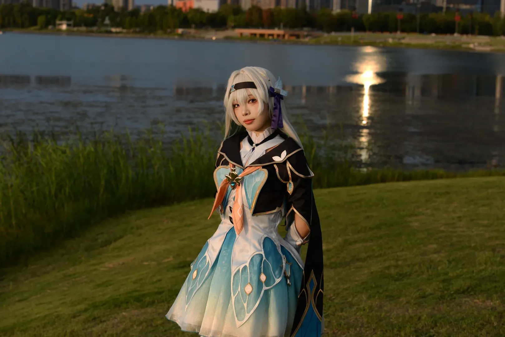 崩坏星穹铁道, 流萤cos, cosplay摄影, 世界线漫展, 丝袜穿搭 - 第3张