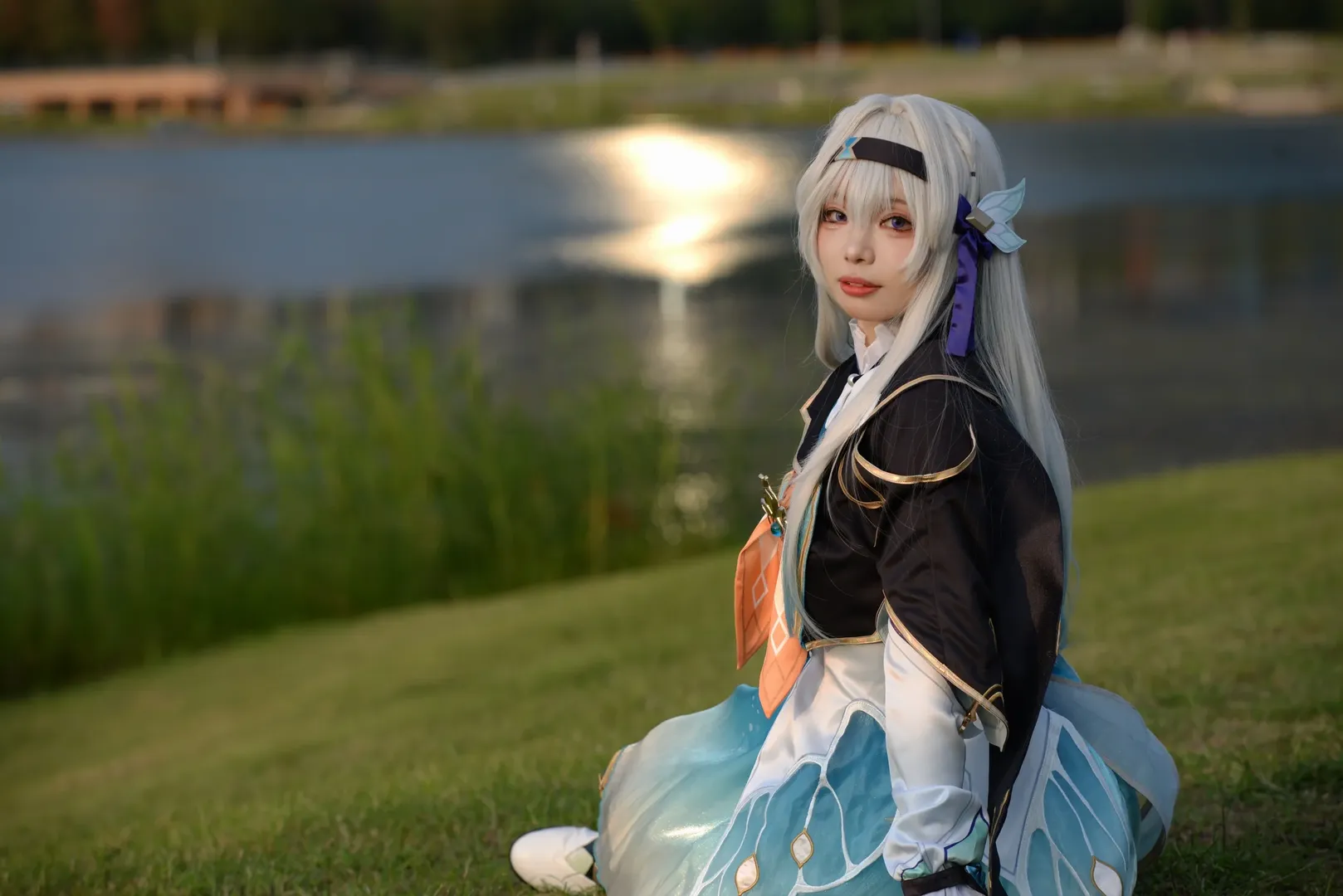 崩坏星穹铁道, 流萤cos, cosplay摄影, 世界线漫展, 丝袜穿搭 - 第4张