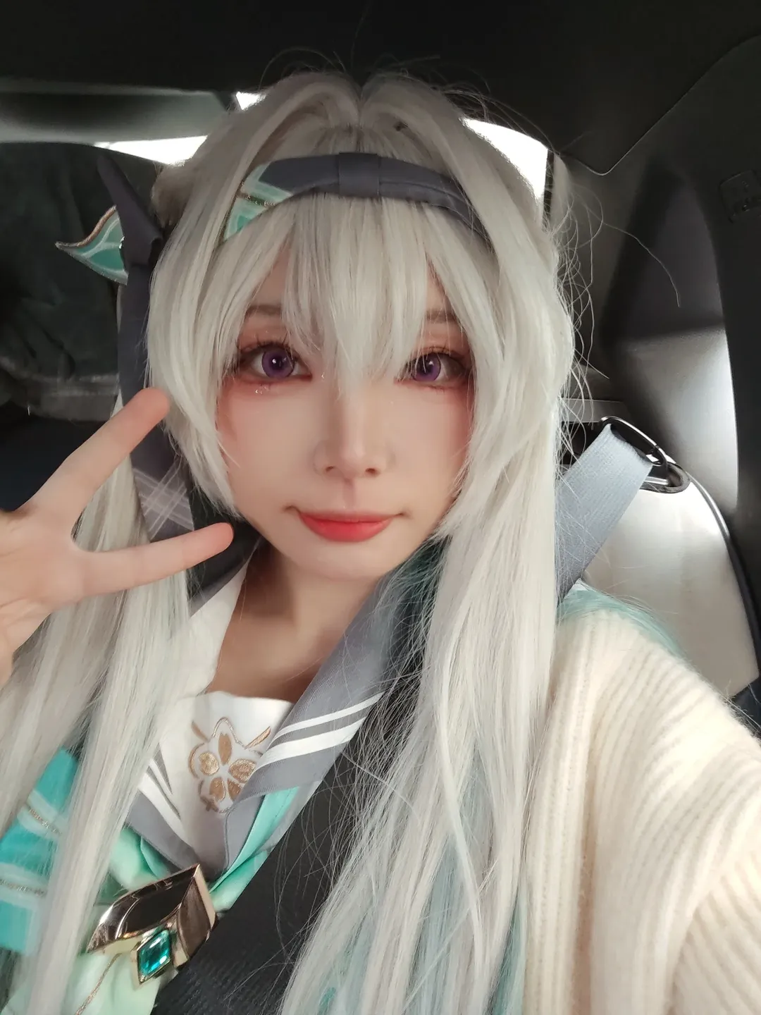 崩壊：スターレイル, イベント写真, ホタル コスプレ, 春の贈り物, 白ニーソコーデ - 2枚目
