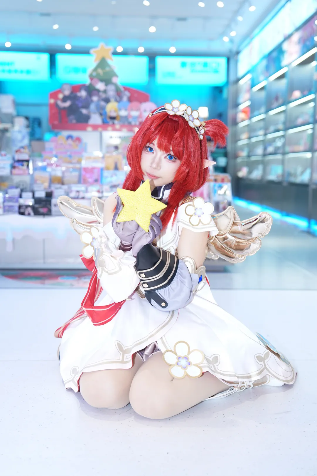 Honkai: Star Rail, Cute girl, Tribbie cosplay, White stockings, Chrysos Heirs - Image 1