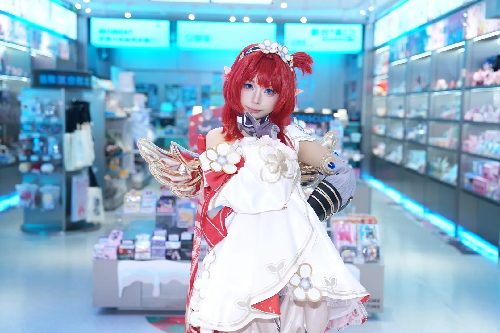Honkai: Star Rail, Cute girl, Tribbie cosplay, White stockings, Chrysos Heirs - Image 3