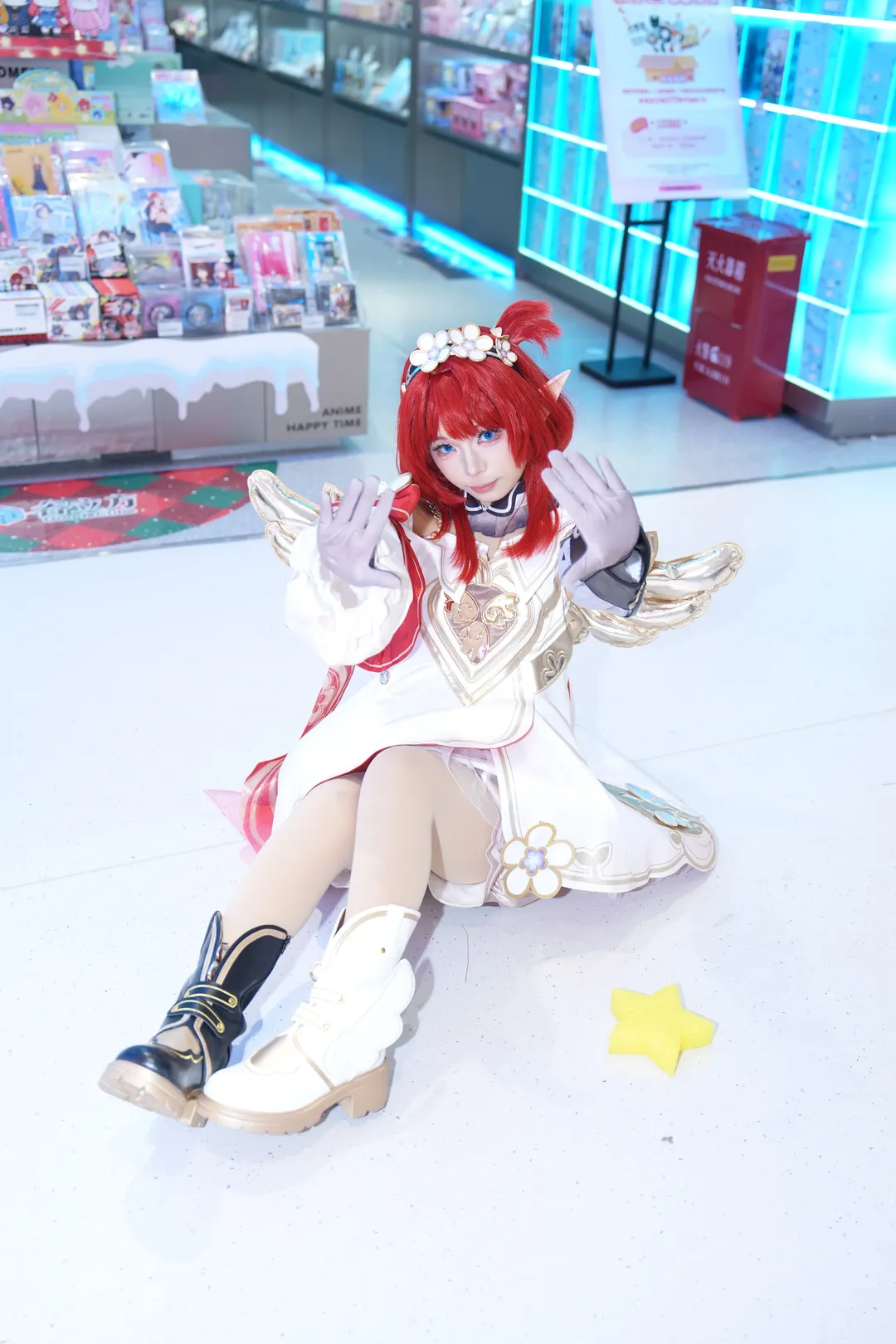 Honkai: Star Rail, Cute girl, Tribbie cosplay, White stockings, Chrysos Heirs - Image 5