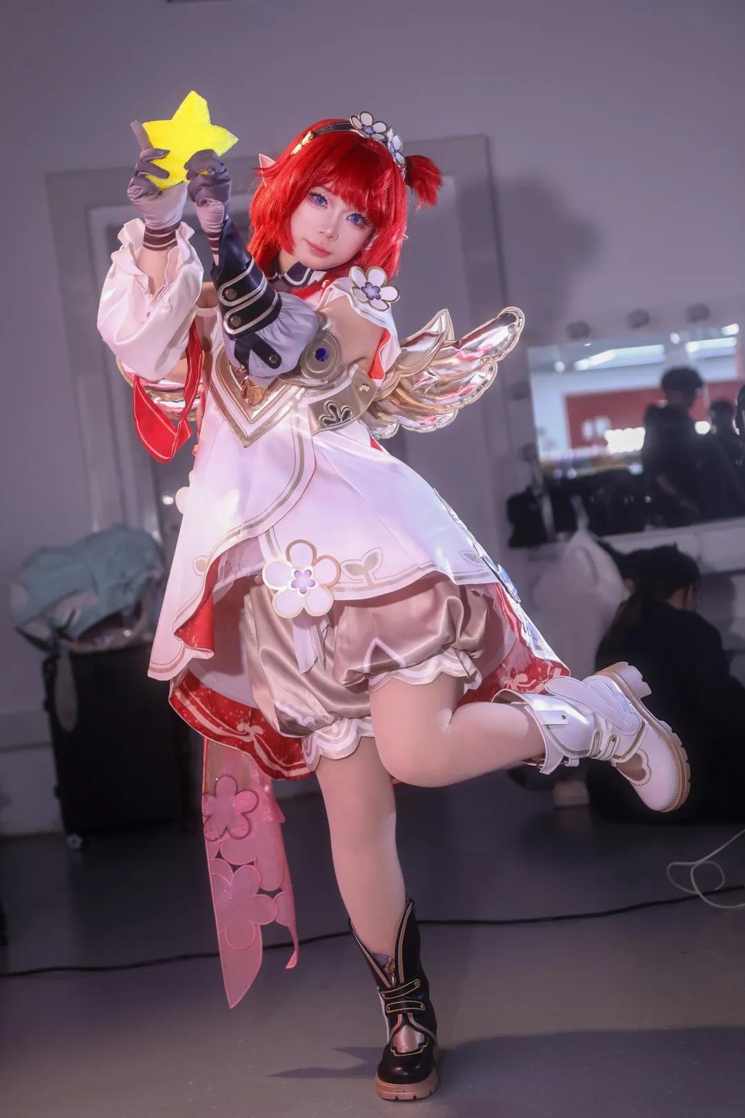 崩坏星穹铁道, 翁法罗斯, 缇宝cos, cosplay场照, 白色丝袜cos