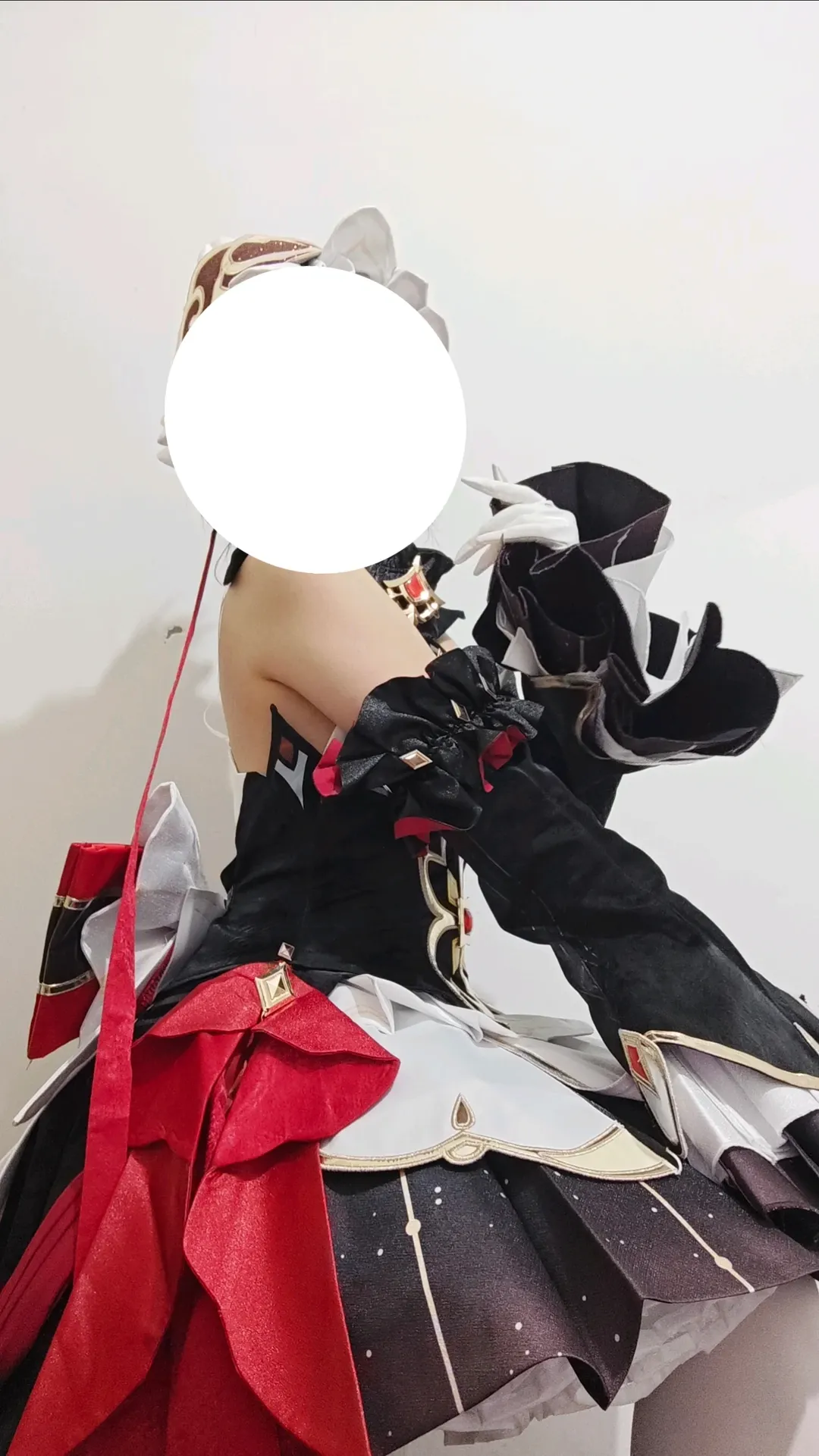 桑多涅cos, 原神, 白丝, 服装细节, cosplay试衣 - 第1张