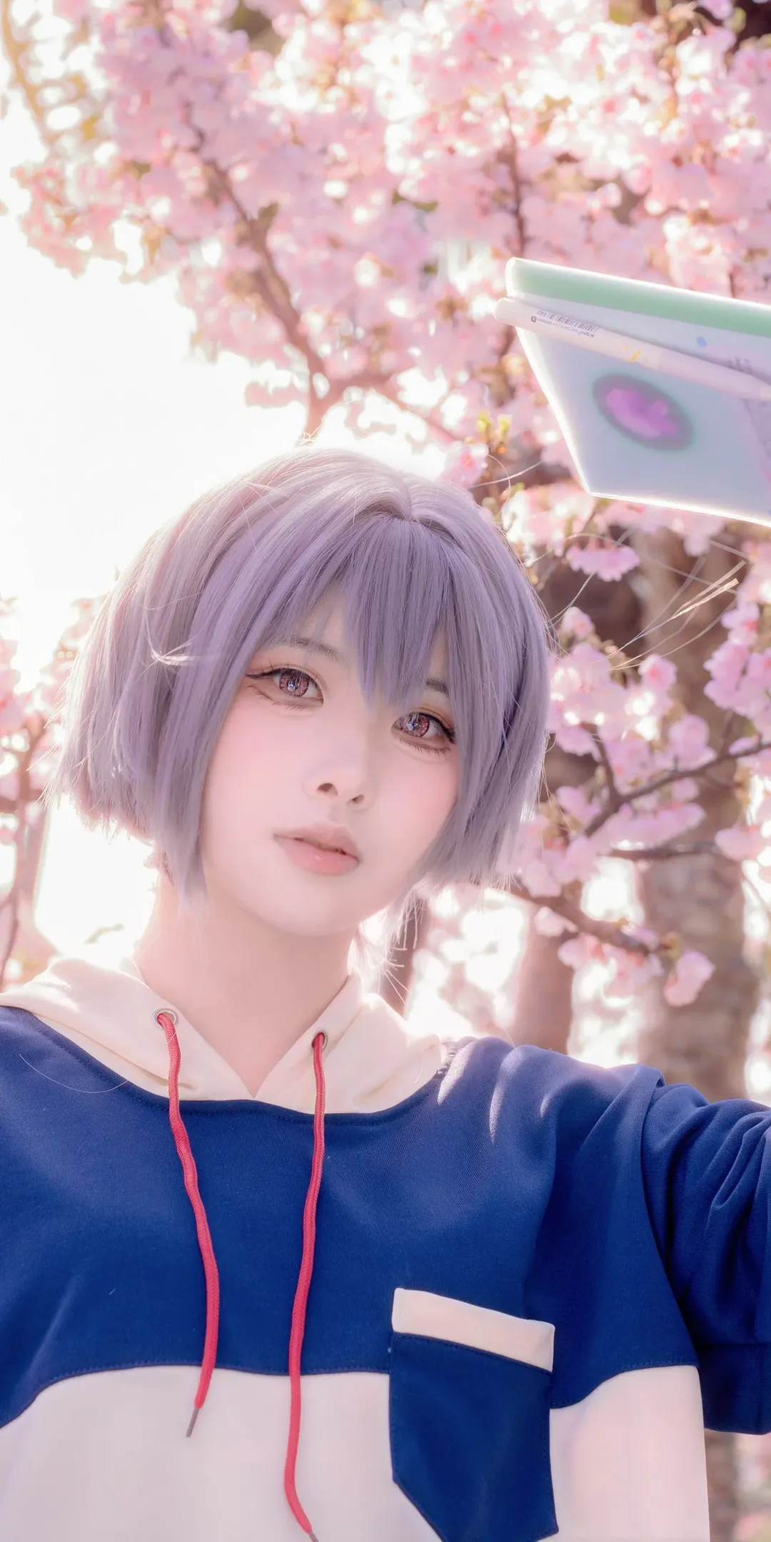cosplay外景, BanG Dream! It's MyGO!!!!!, 高松灯cos, 春日影, 樱花林 - 第2张