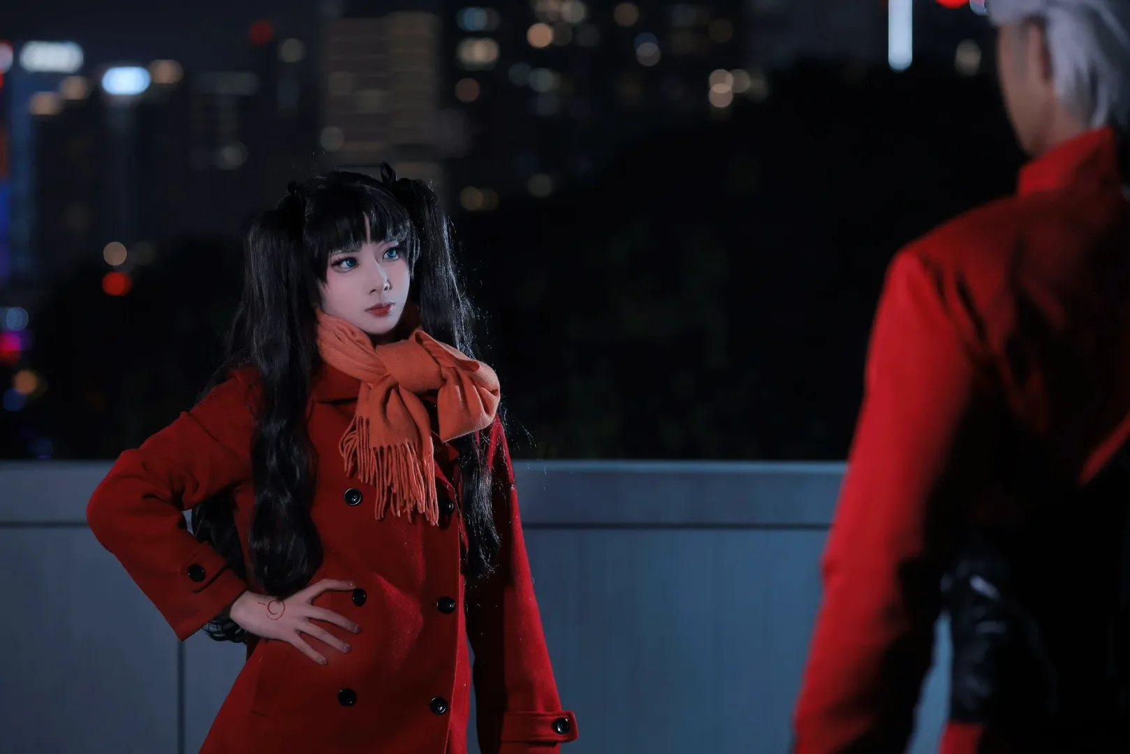 远坂凛cos, Fate/stay night, 黑丝, 弓凛, 红Acos - 第2张