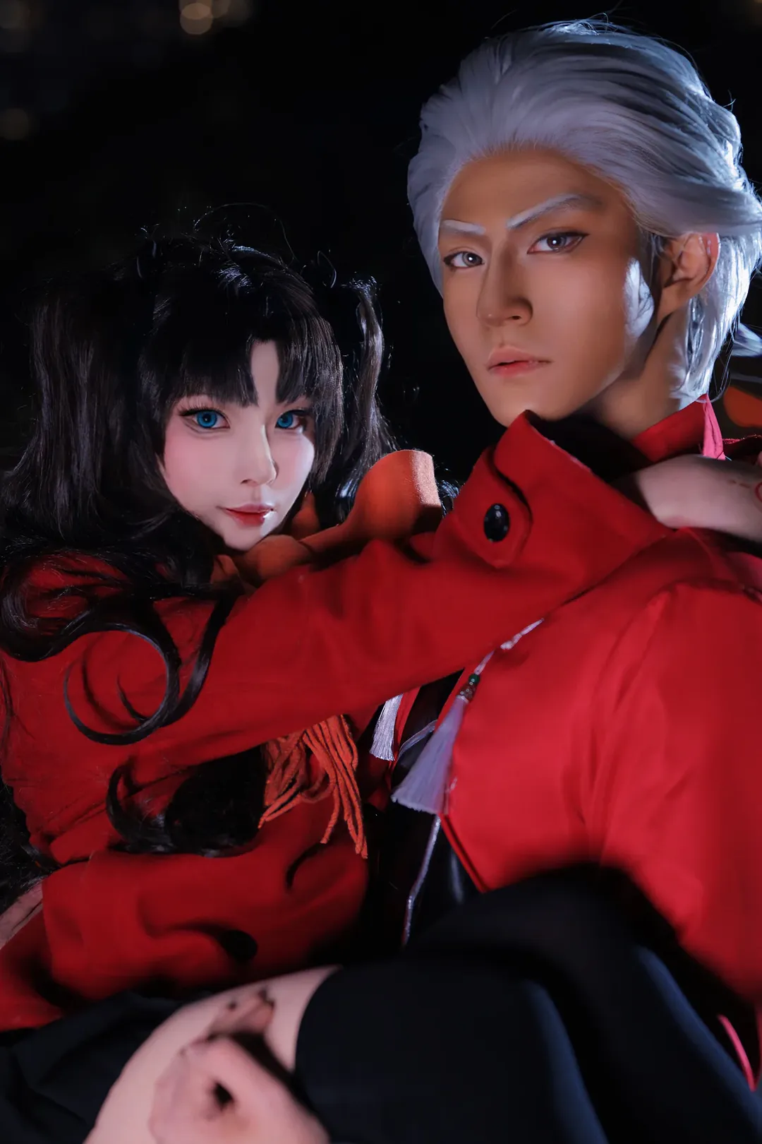 远坂凛cos, Fate/stay night, 黑丝, 弓凛, 红Acos - 第3张