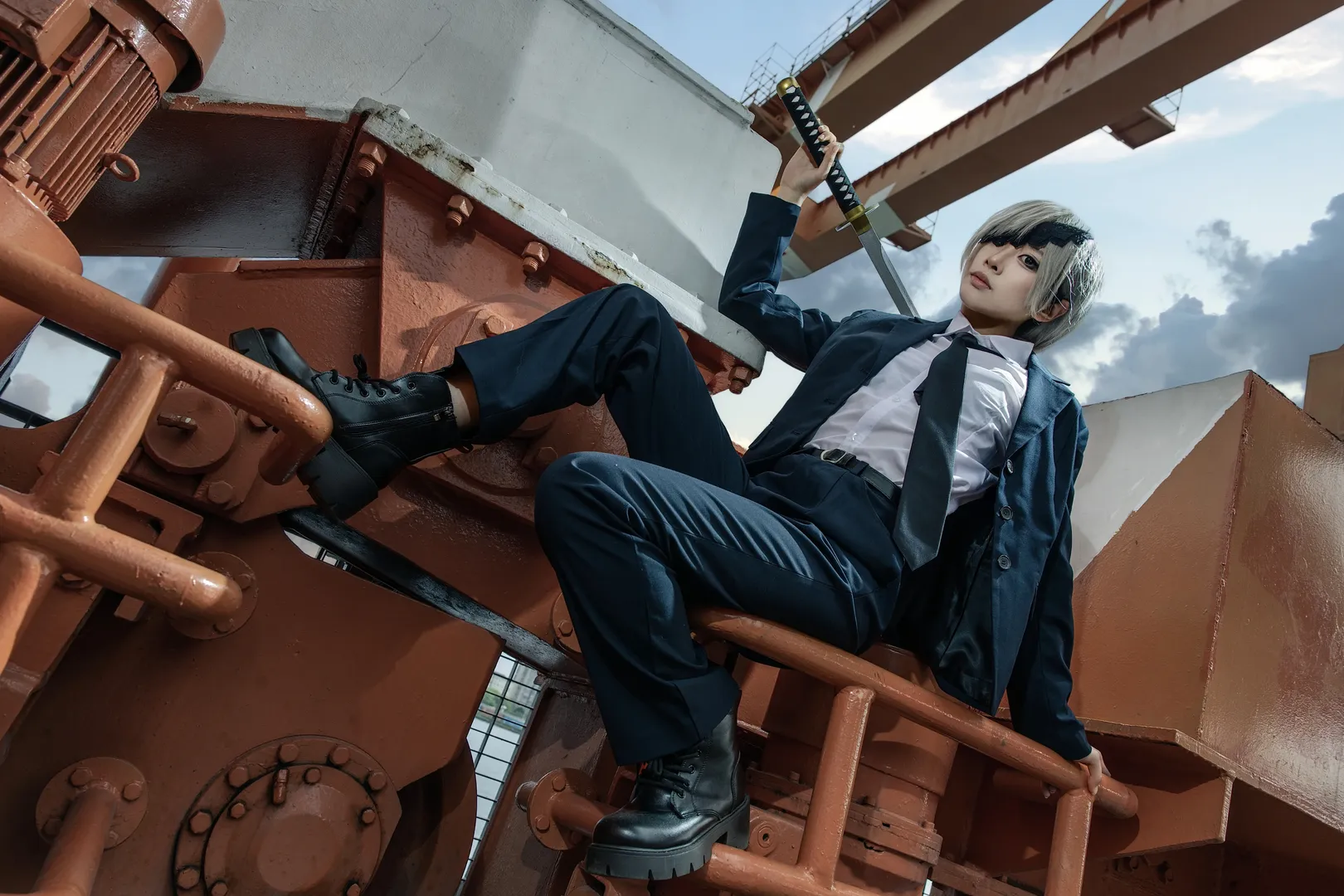 工业风, 电锯人, cosplay正片, 女coser, 光熙cos