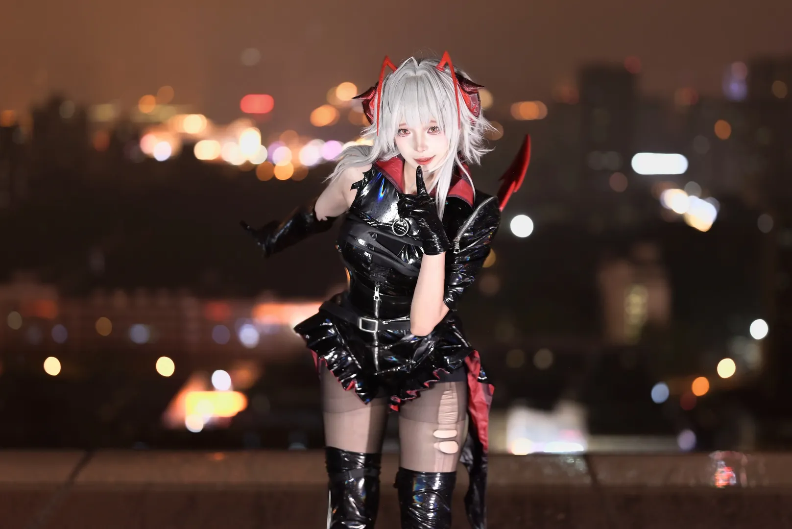 明日方舟, 黑丝, Wcos, 夜景外拍, 胶衣 - 第5张