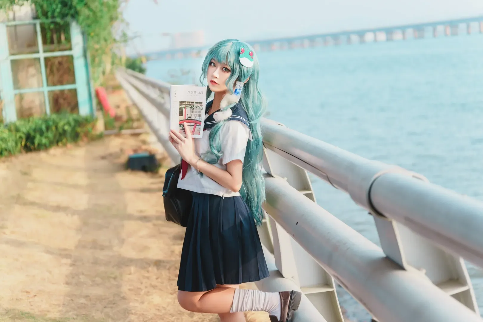 东方Project, JK制服, 白丝, 东风谷早苗cos, 水手服 - 第10张