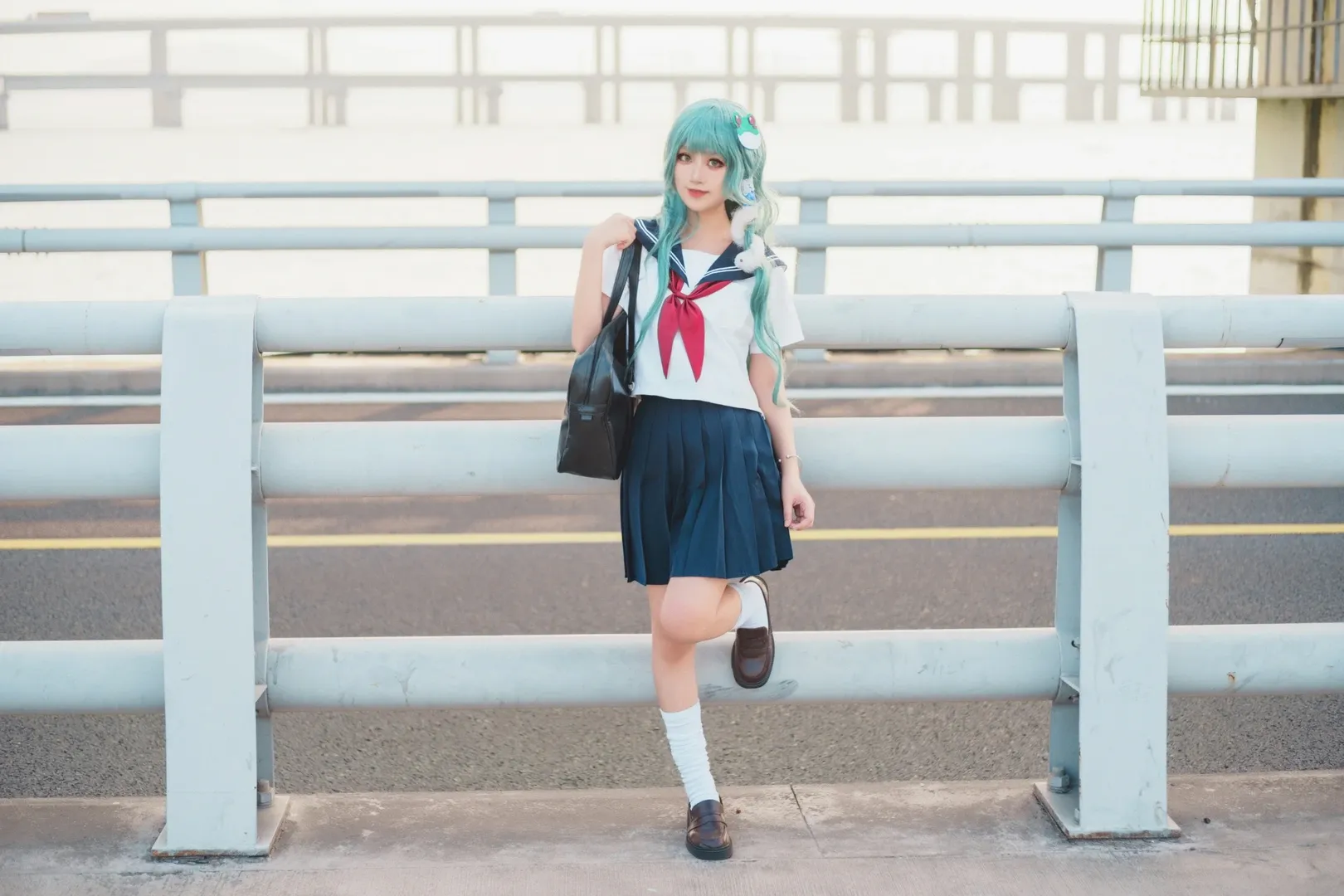 东方Project, JK制服, 白丝, 东风谷早苗cos, 水手服