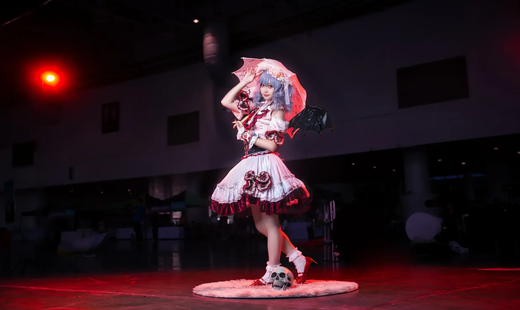 東方Project, レミリアコスプレ, イベント写真, ゴシック・ロリータ, レースソックス - 2枚目