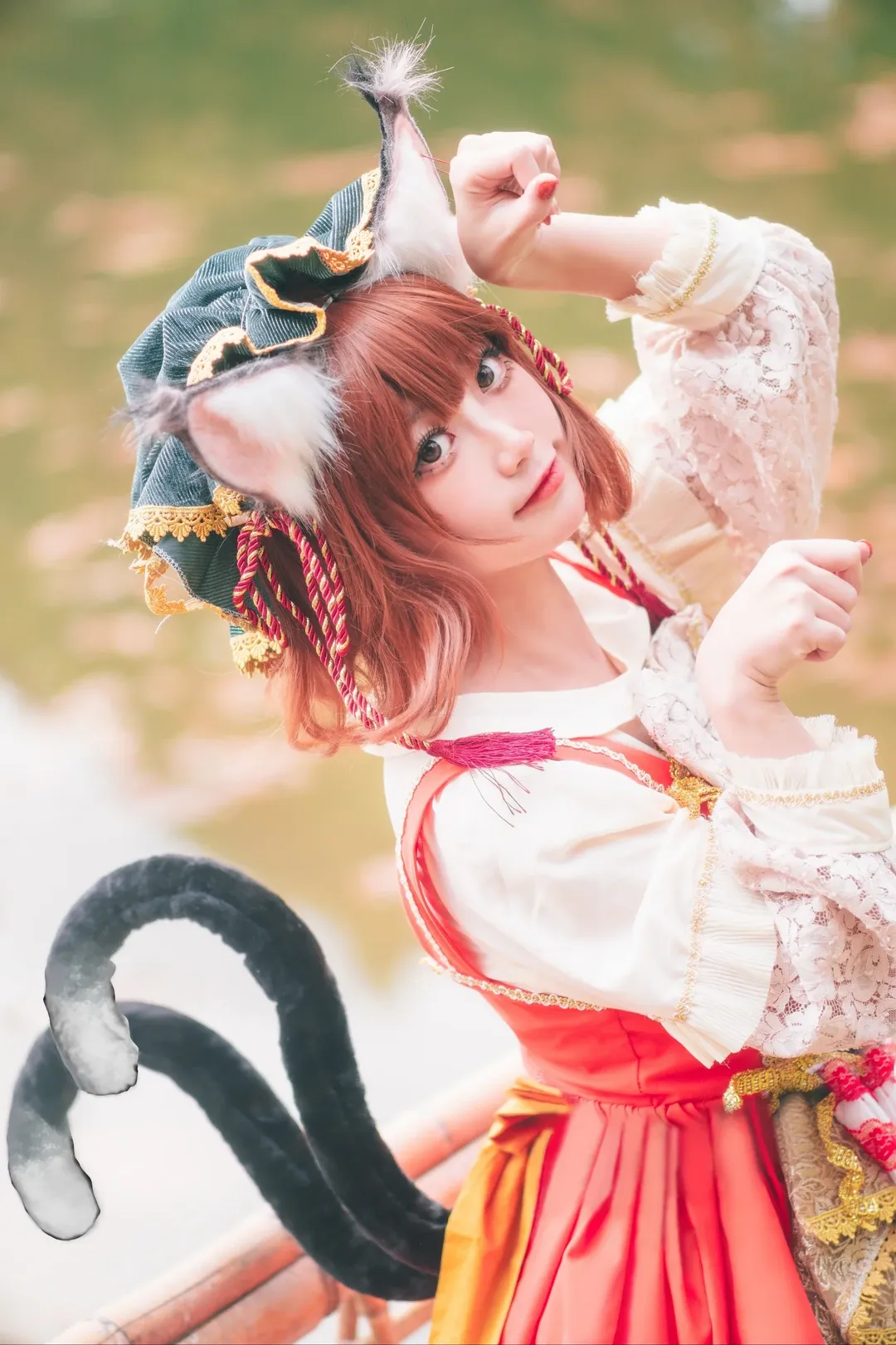 cosplay, 东方Project, 白丝, 猫娘, 橙cos - 第1张