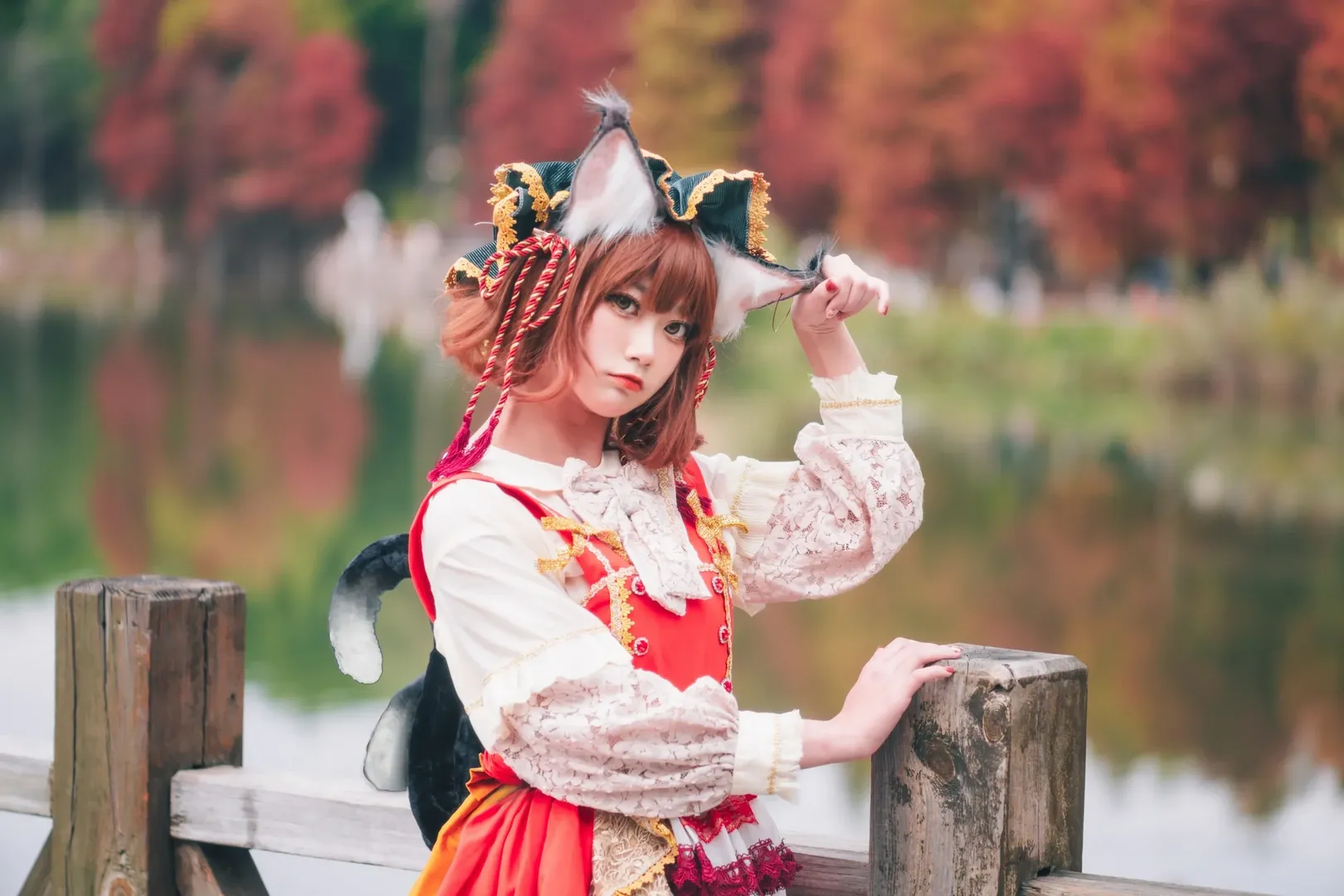 cosplay, 东方Project, 白丝, 猫娘, 橙cos - 第10张