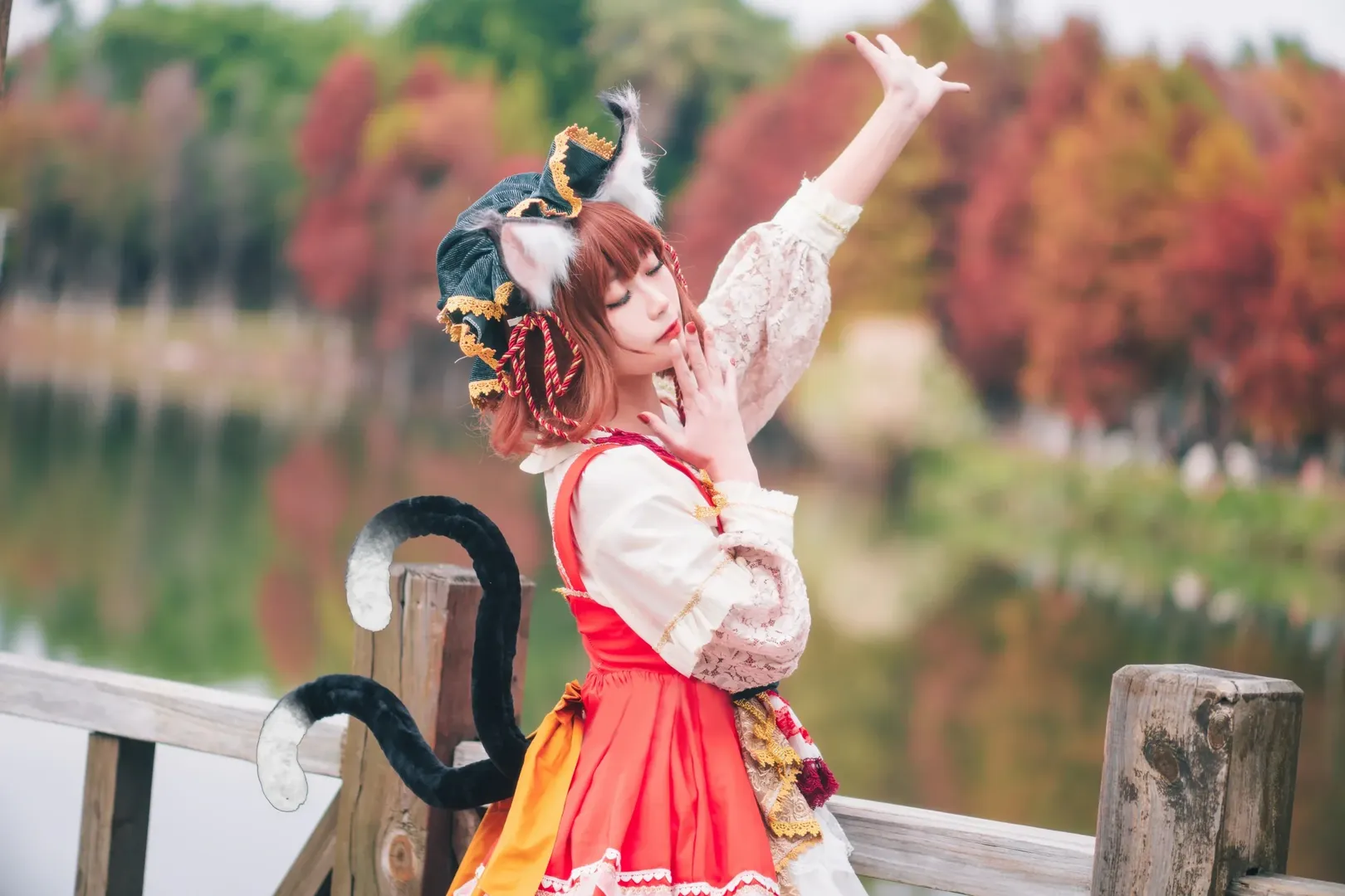 cosplay, 东方Project, 白丝, 猫娘, 橙cos - 第11张