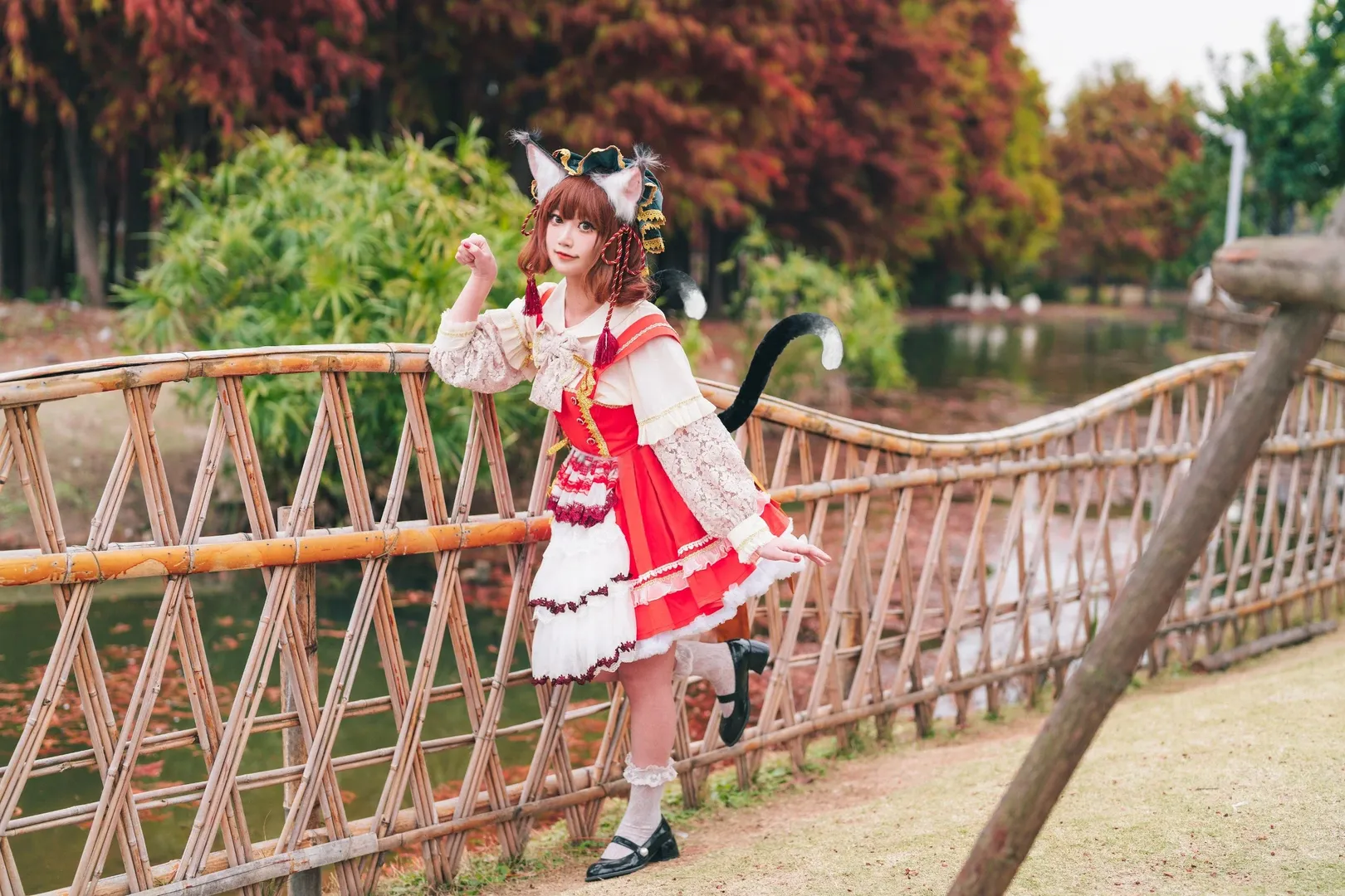 cosplay, 东方Project, 白丝, 猫娘, 橙cos - 第14张