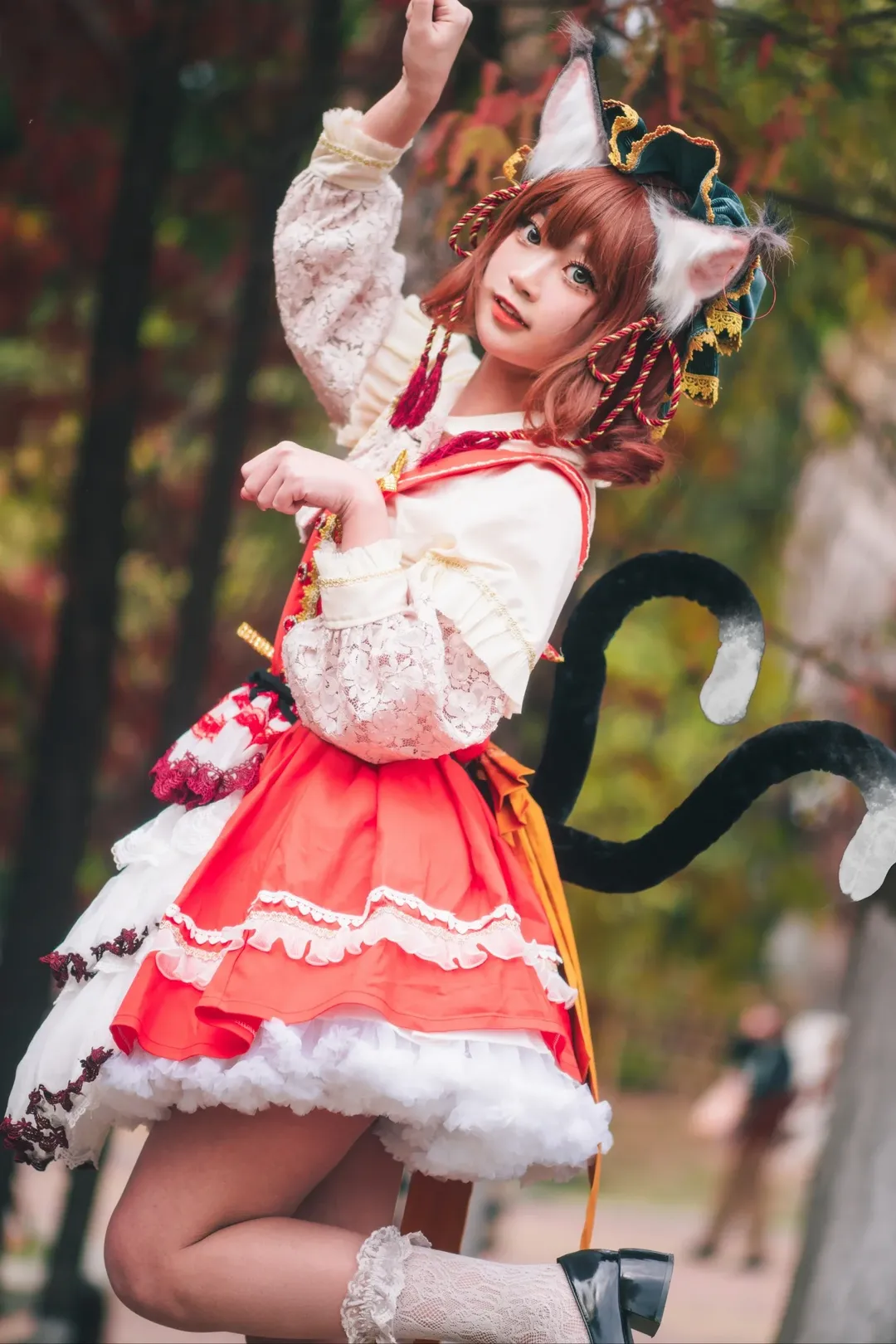 cosplay, 东方Project, 白丝, 猫娘, 橙cos