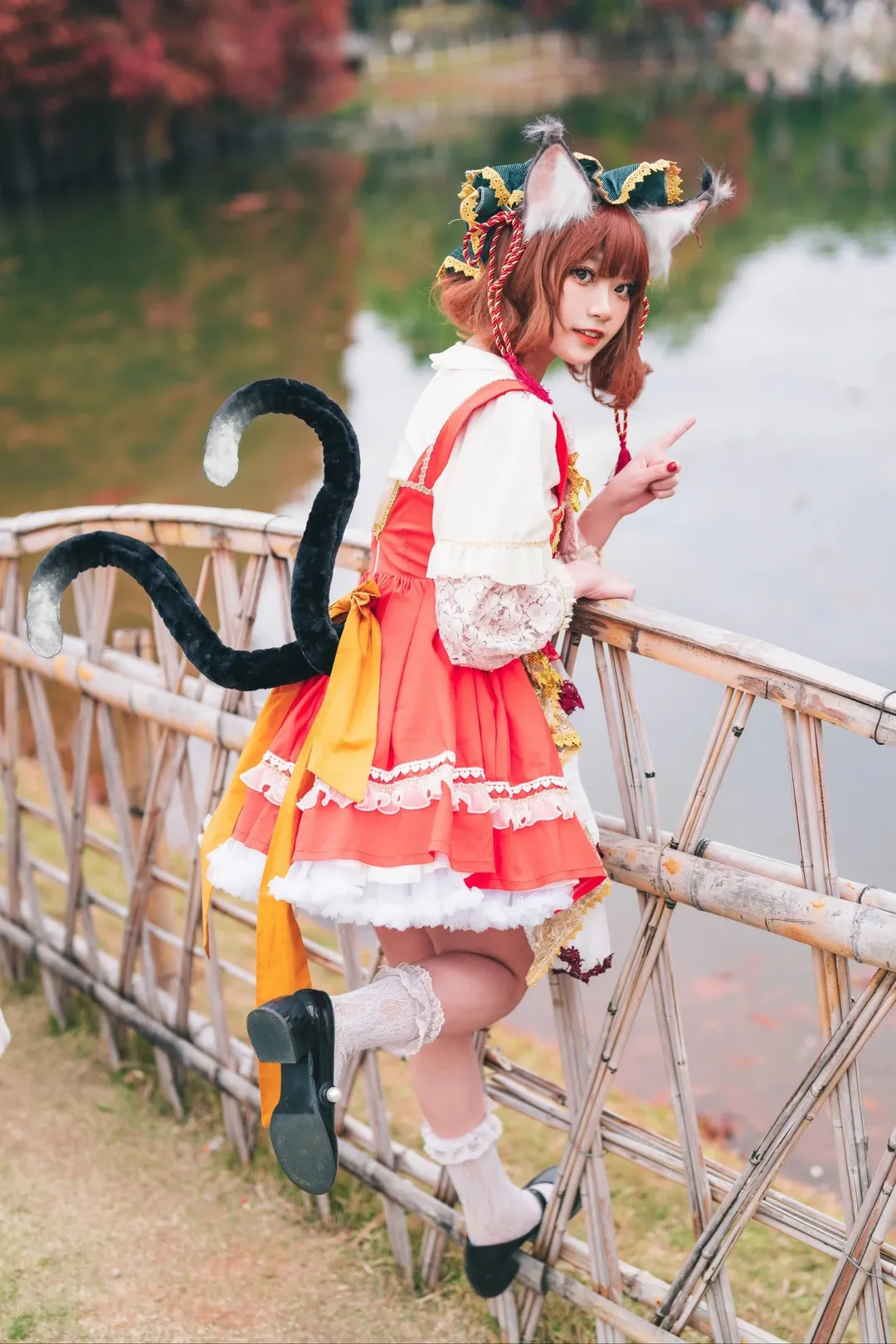 cosplay, 东方Project, 白丝, 猫娘, 橙cos - 第6张