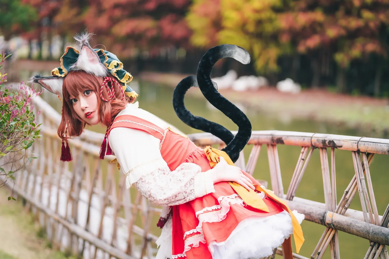 cosplay, 东方Project, 白丝, 猫娘, 橙cos - 第7张